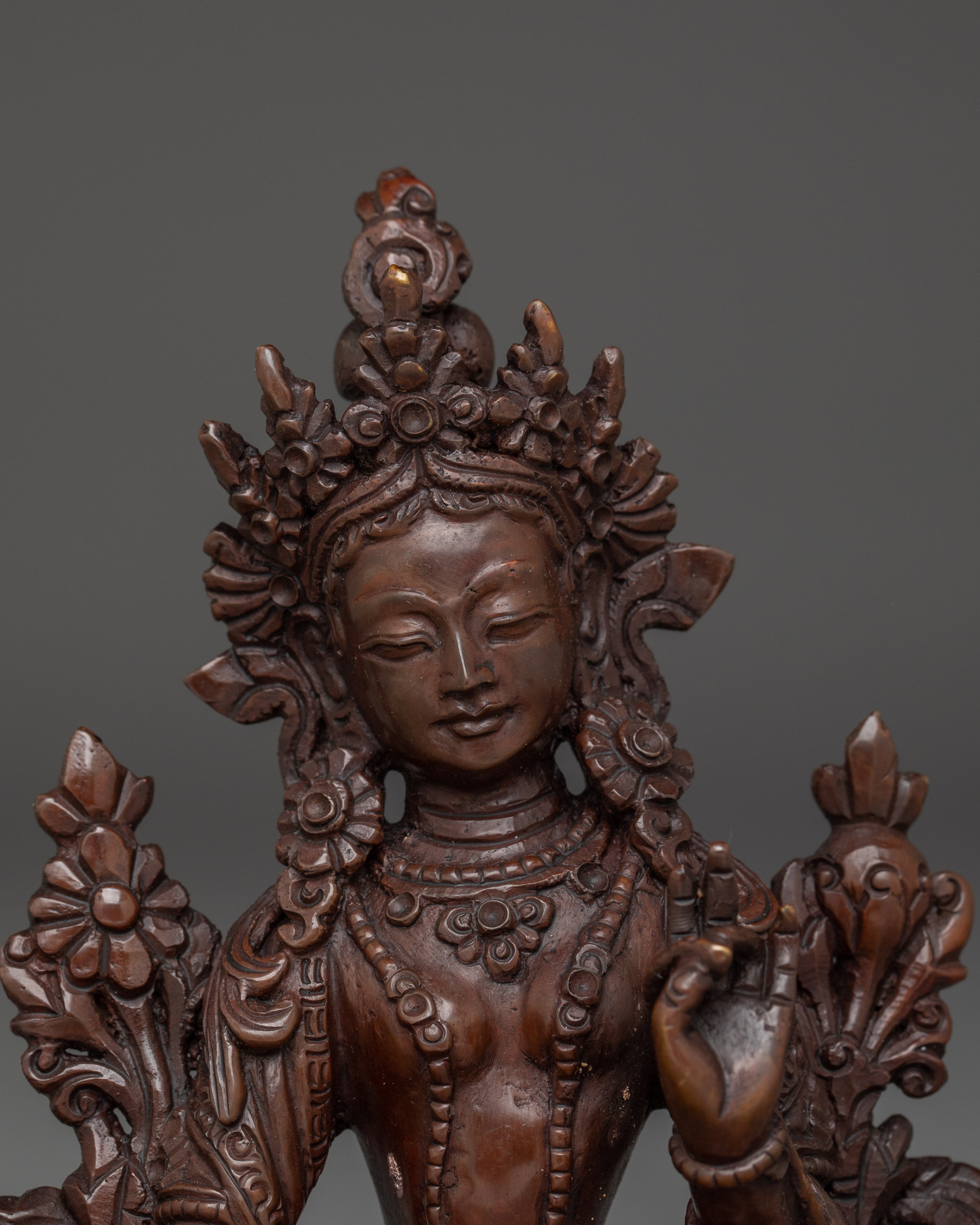 Divine Figurine of Green Tara | Shyama Tara - Mother of All Buddhas