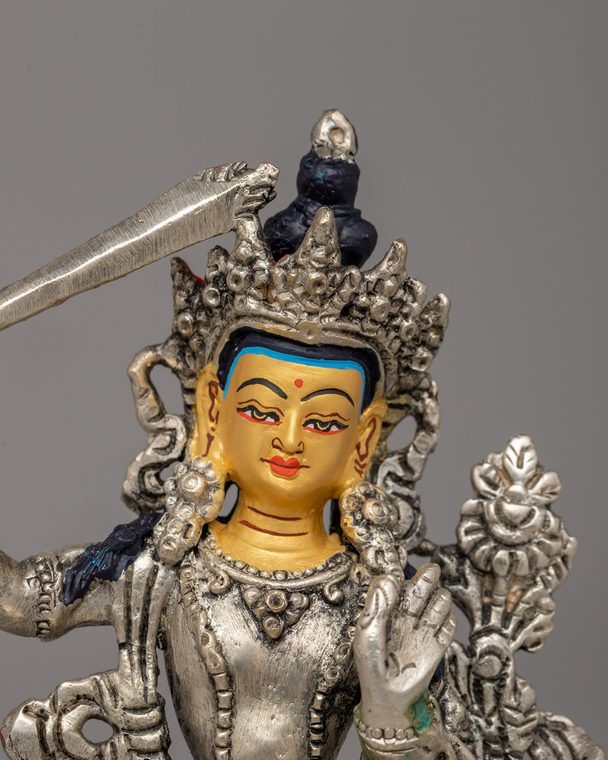 Jampelyang Buddhist Statue | Traditional Sculpture for Meditation and Spiritual Practices