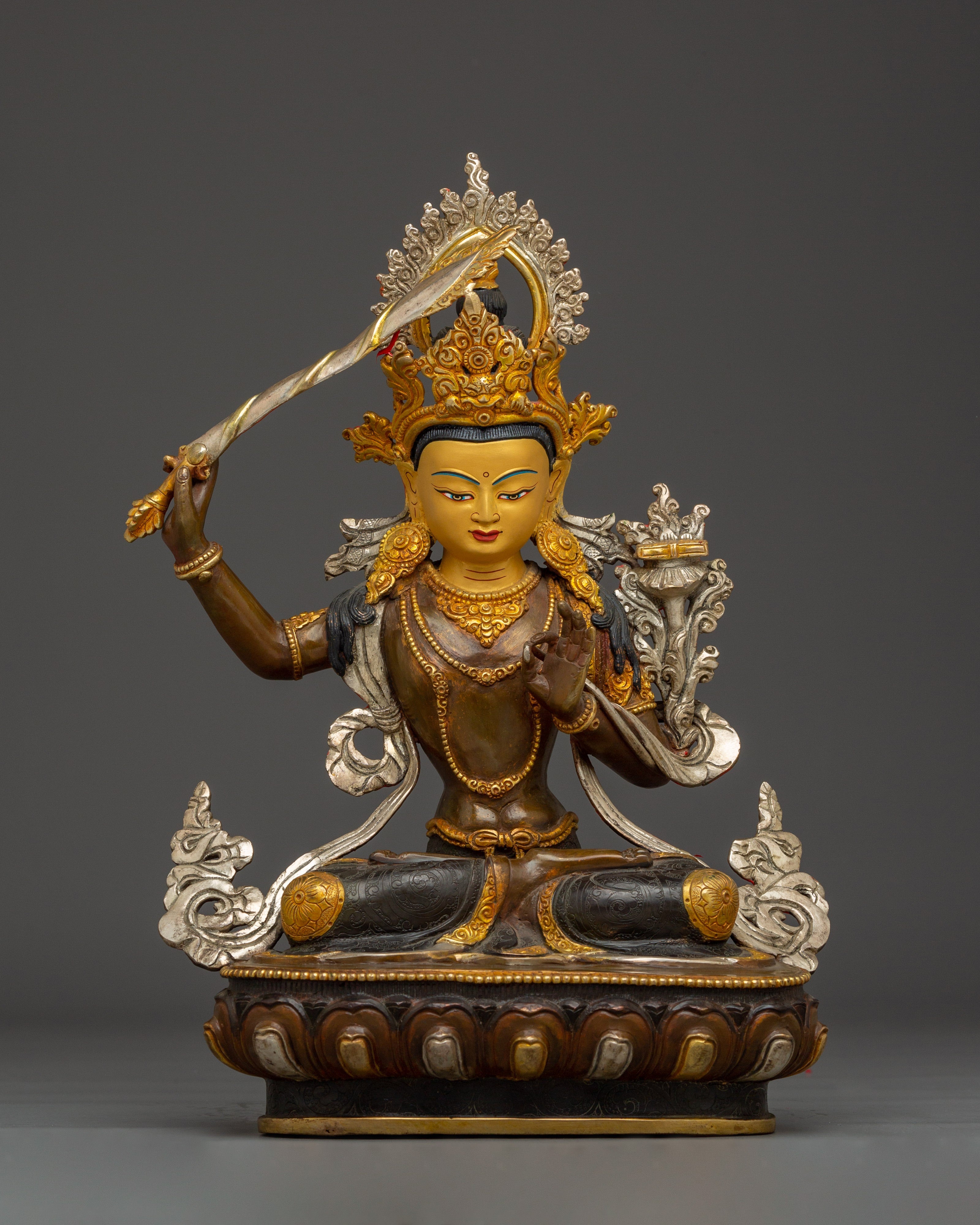 Prajna Bodhisattva Manjushri statue |