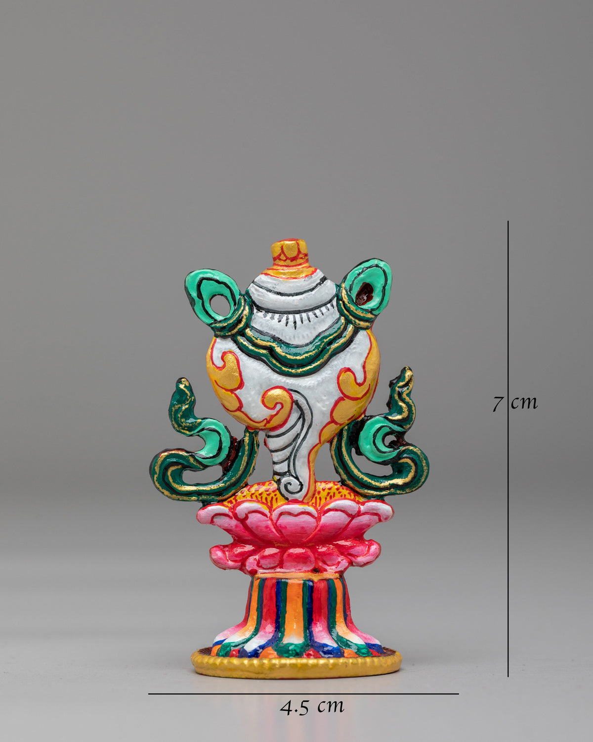 Ceremonial 8 Auspicious Symbols Sculpture | Gold & Acrylic Color