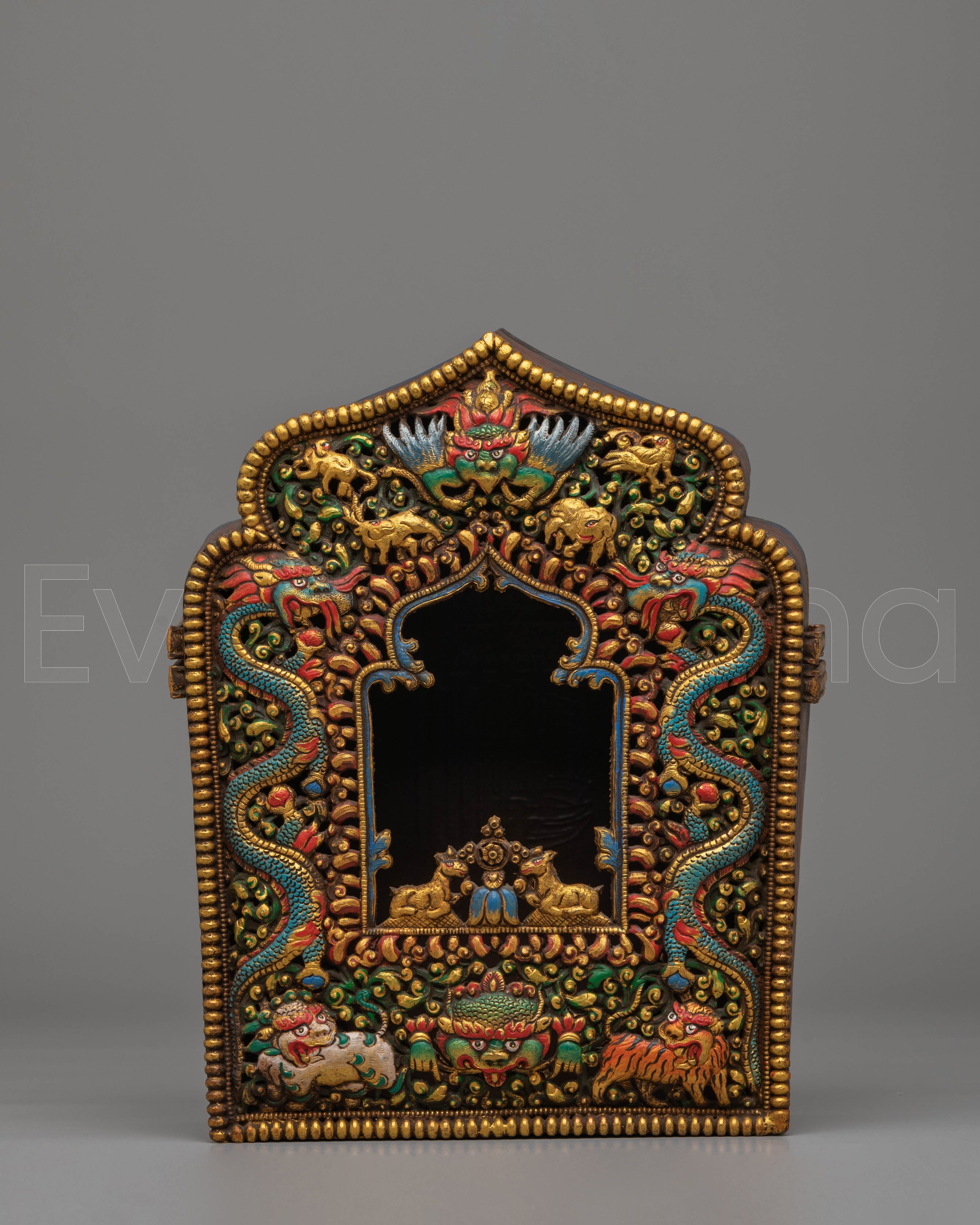 Handcrafted Ghau Box for Buddhist Ritual