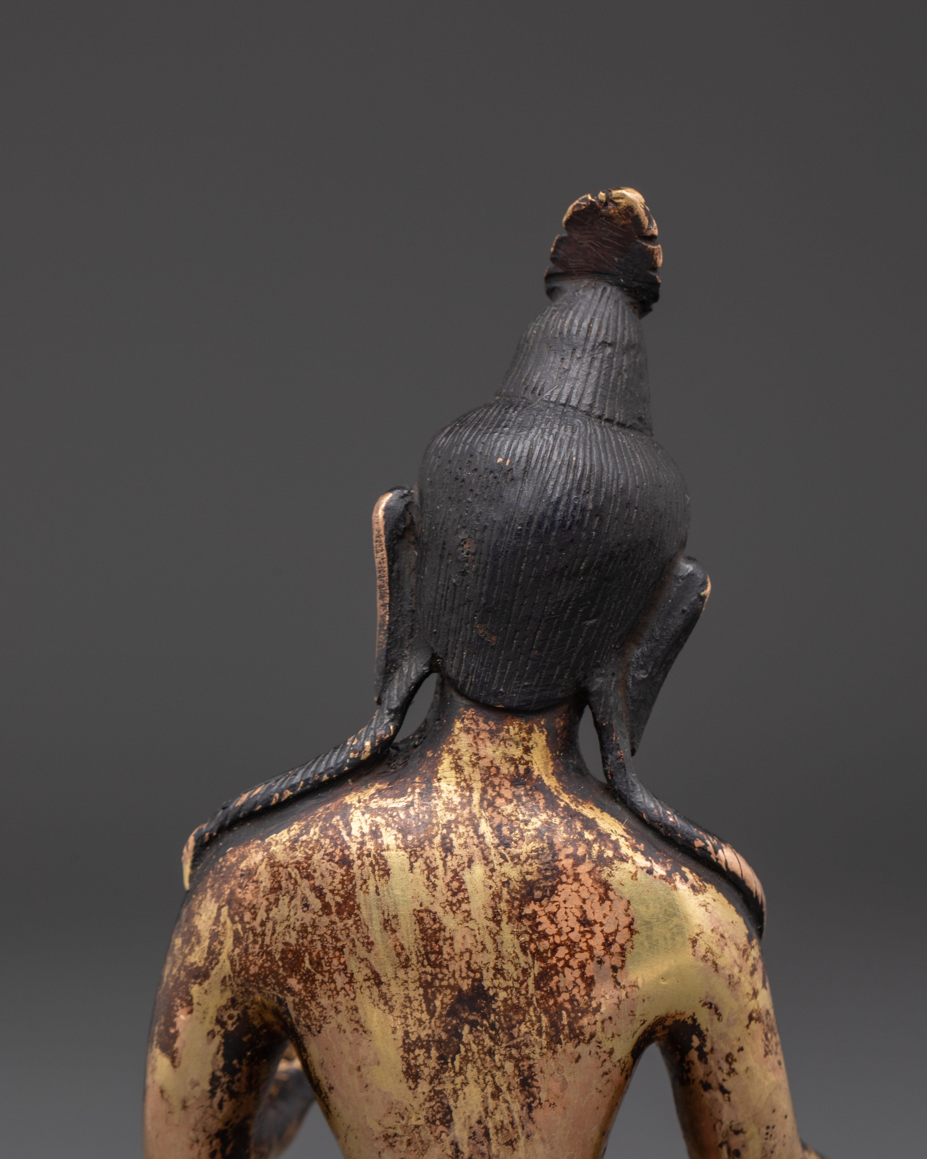 Handcrafted Green Tara Copper Statue | Tibetan Buddhist Goddess of Compassion