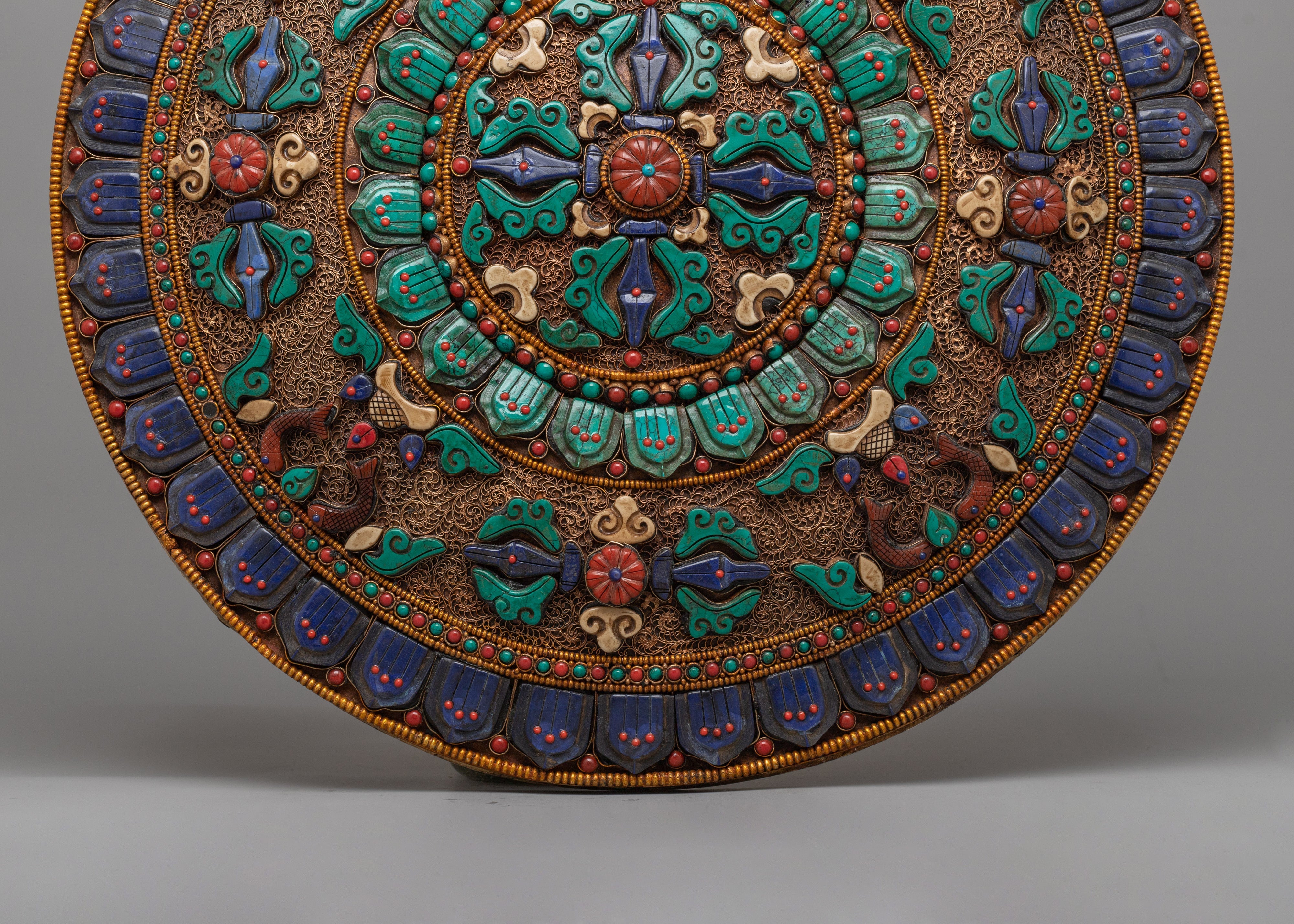 Vishwa Vajra Copper Mandala Wall Art | A Symbol of Harmony and Spirituality