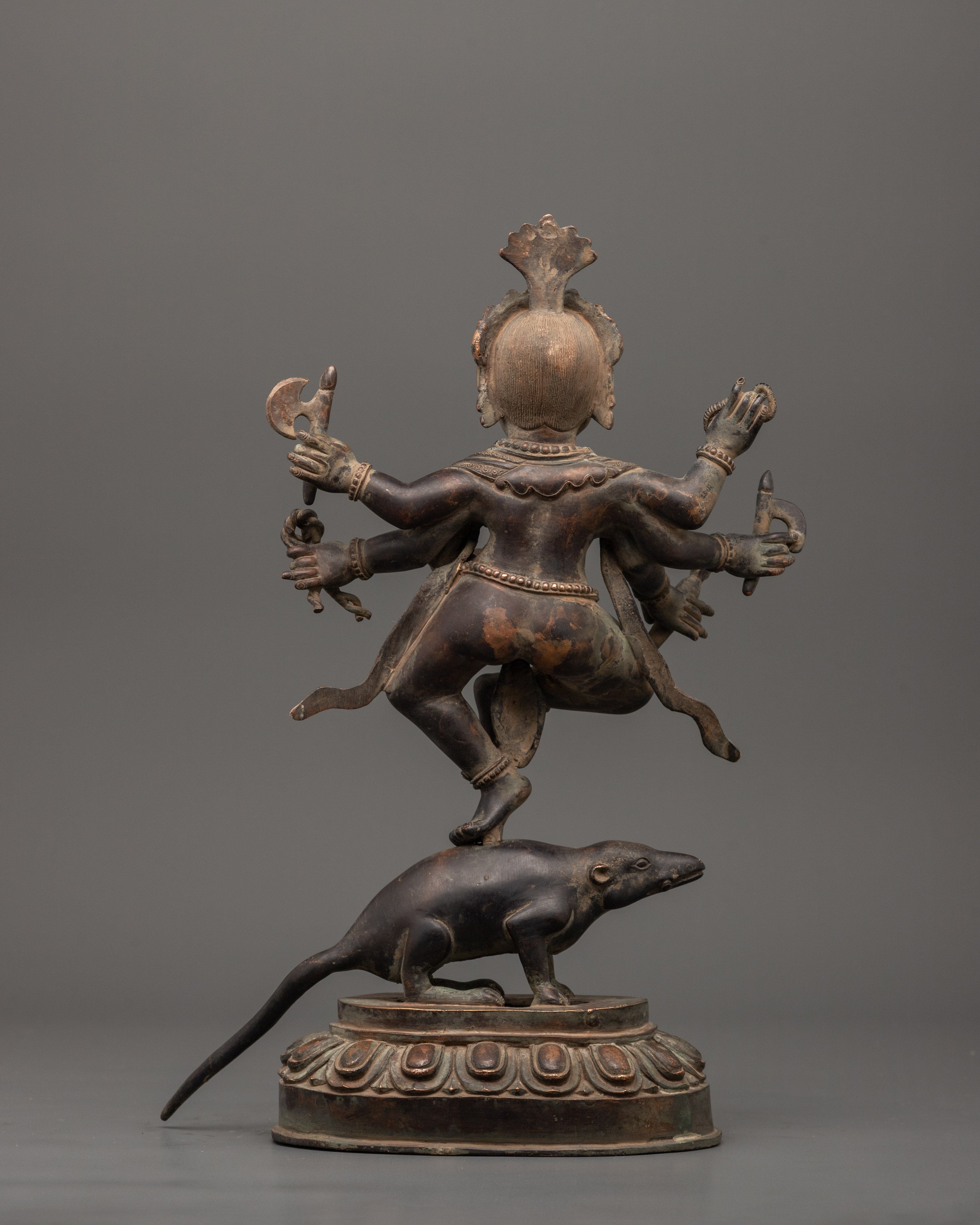 Handcrafted Six-Armed Ganesh Statue | Divine Symbol of Prosperity