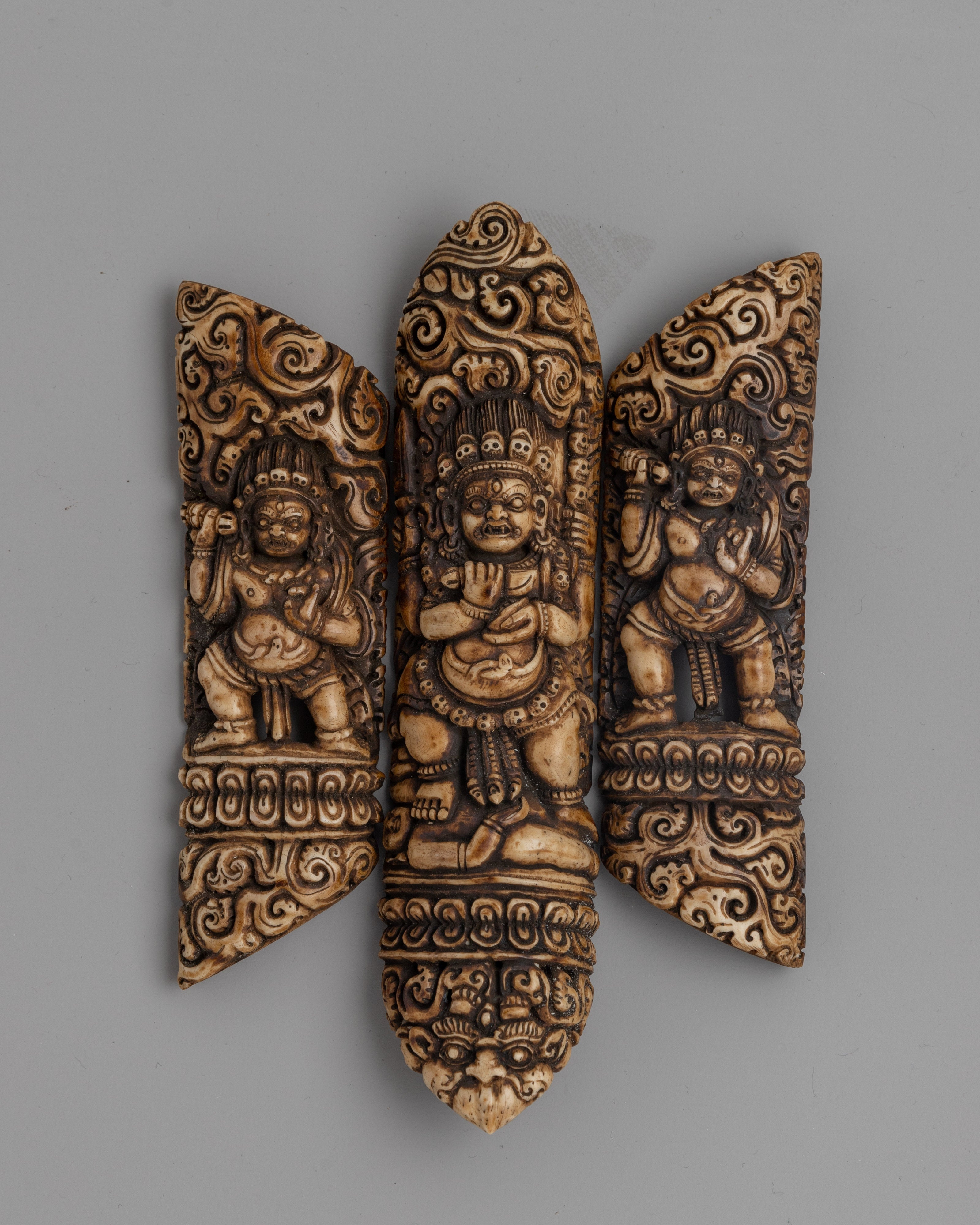 Hand-Carved Mahakala Set