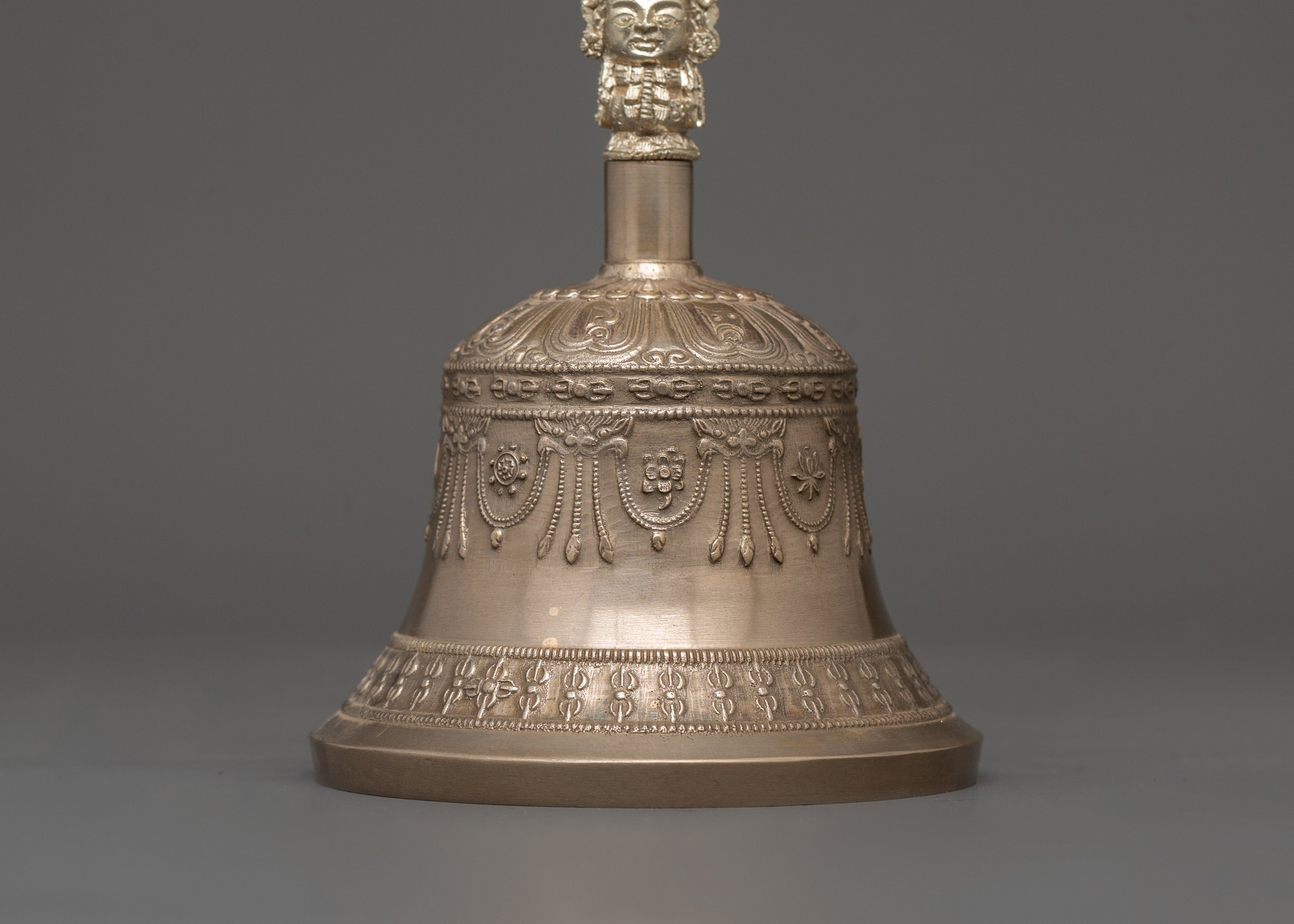 Tibetan Vajra & Bell Set | 7-Metal Bronze Buddhist Ritual Tools