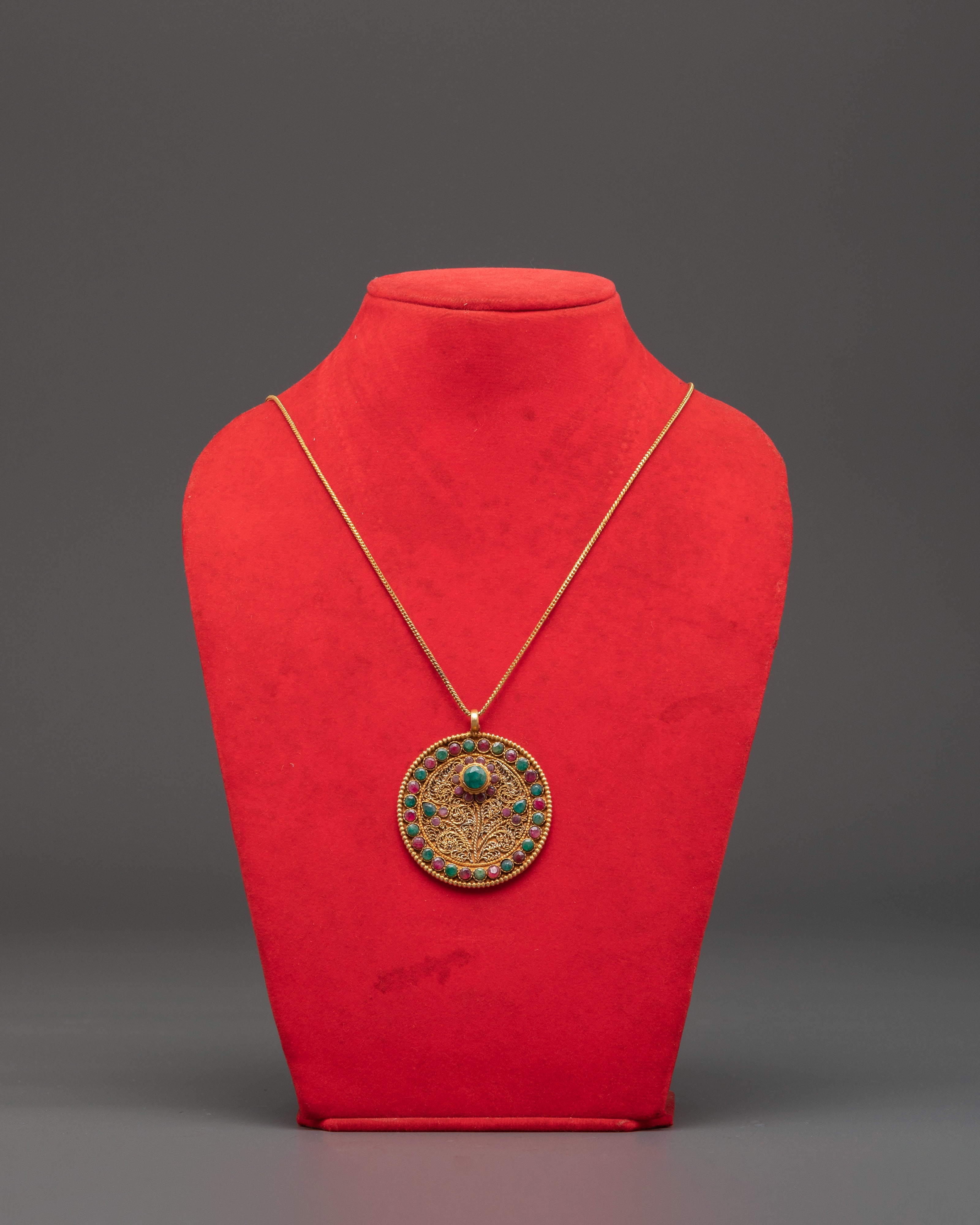 Unique handcrafted gemstone locket