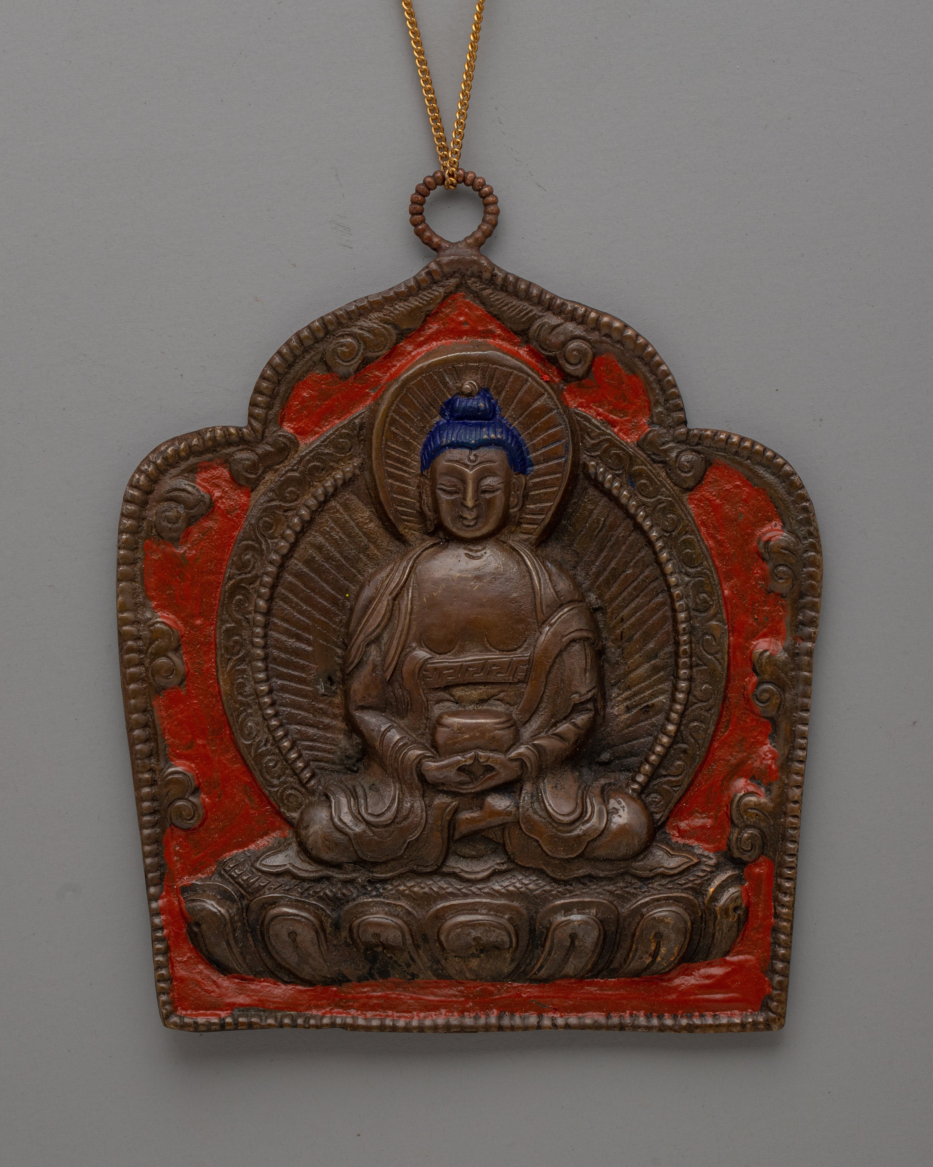 Handcrafted Oxidized Brass Buddha Locket