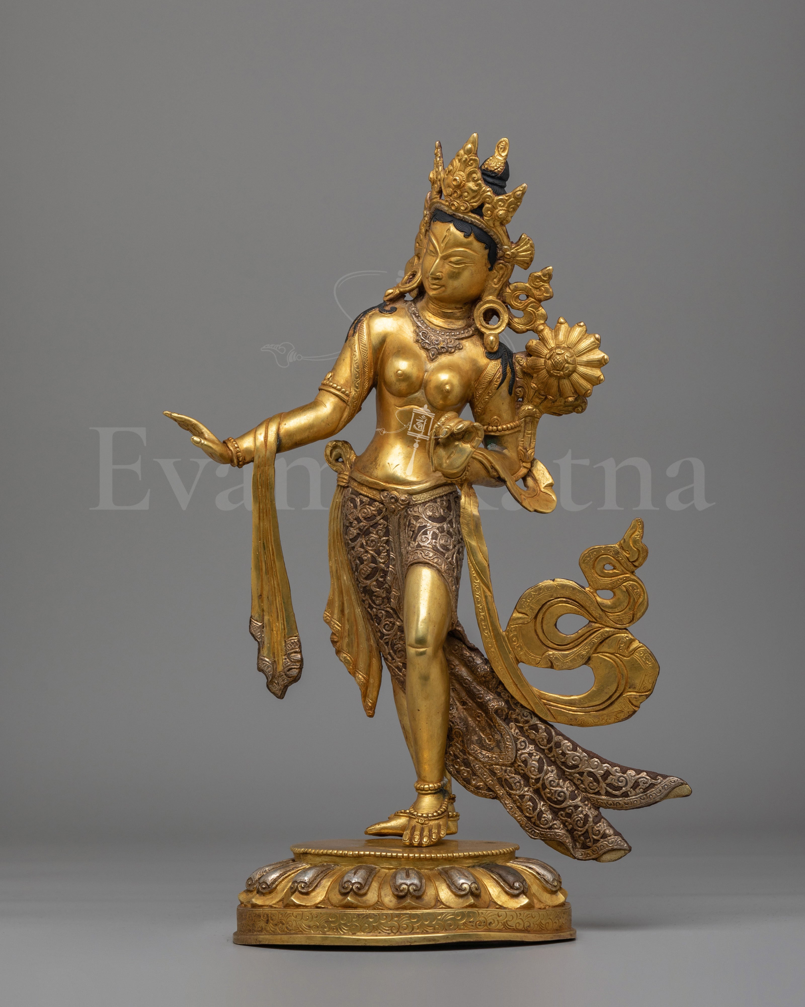 Standing Green Tara Buddhist Sculpture