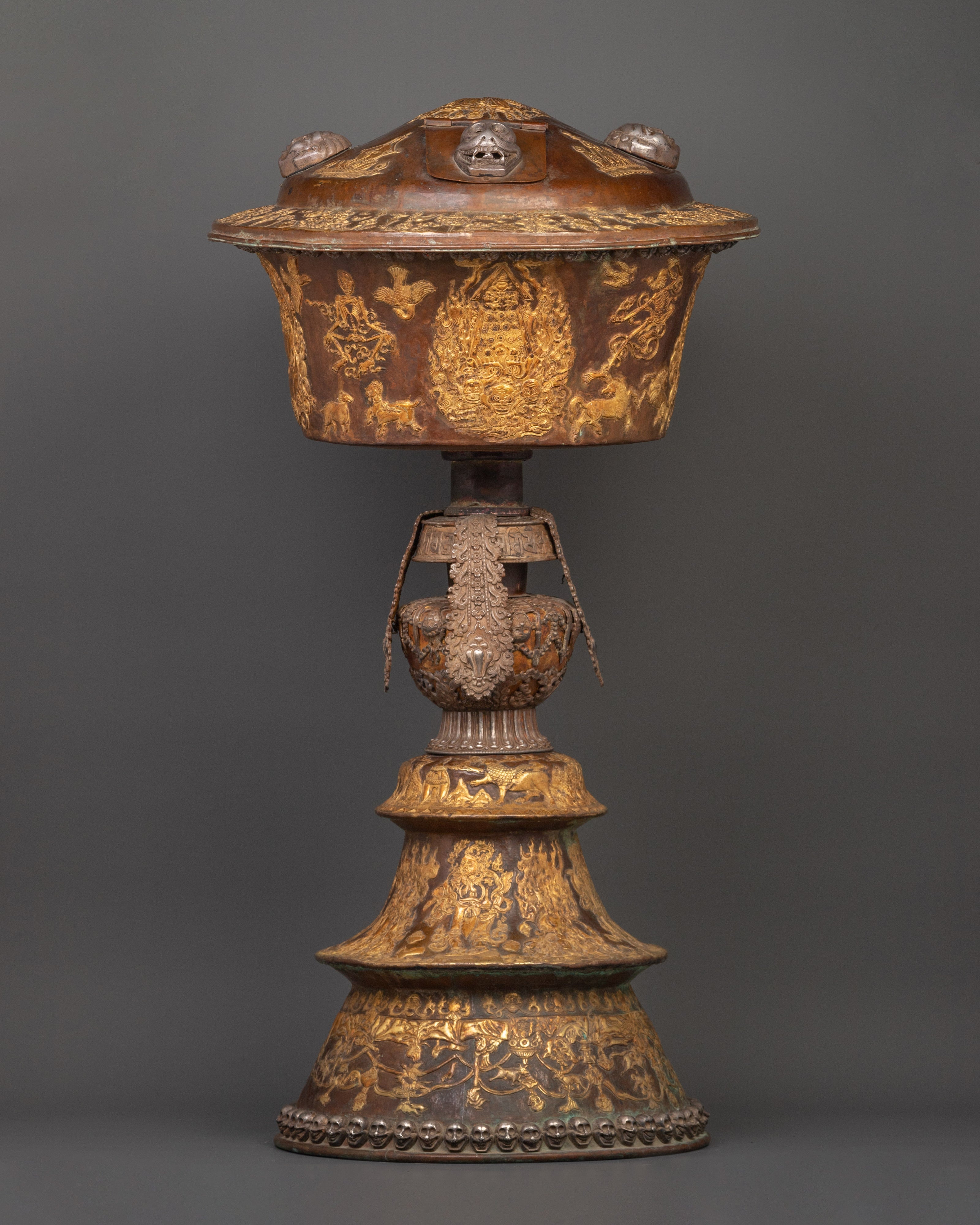 Handcrafted Butter Lamp Set | A Sacred Lighting Ritual for Tibetan Ceremonies