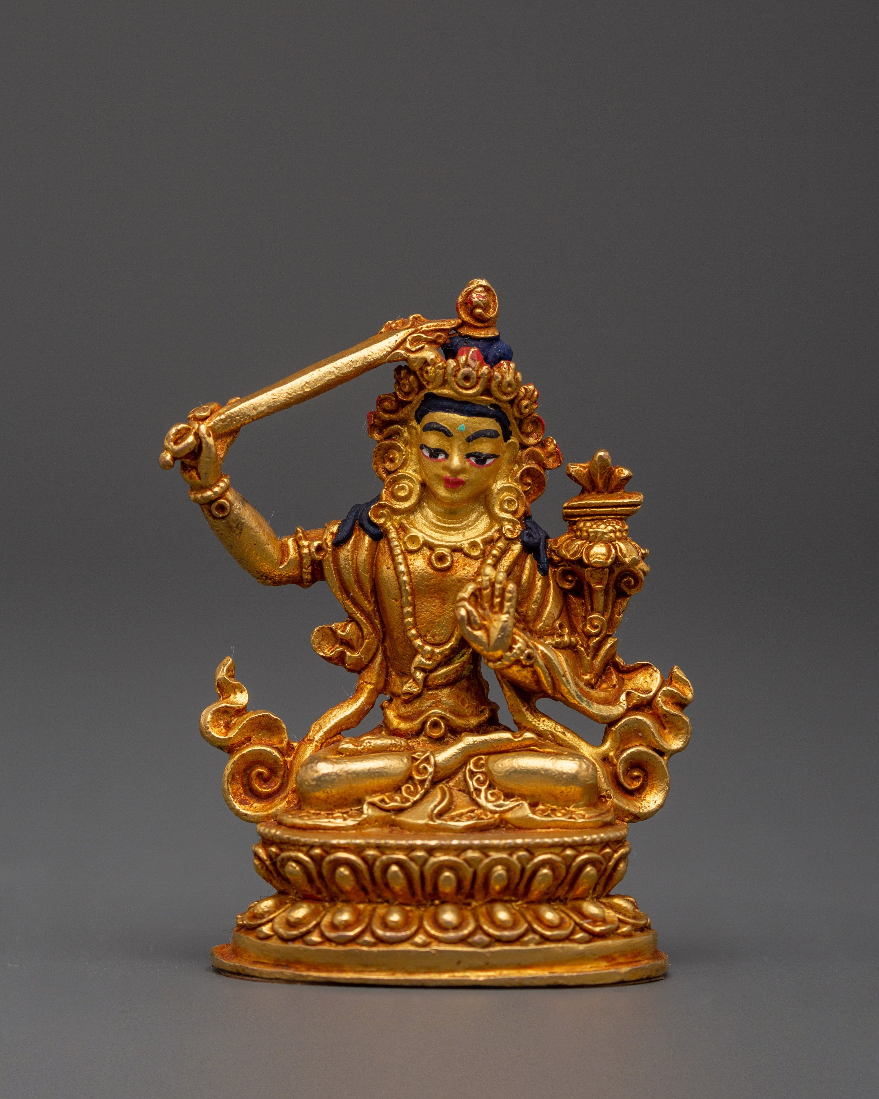 Manjushri Copper Figurine | Buddha of Wisdom