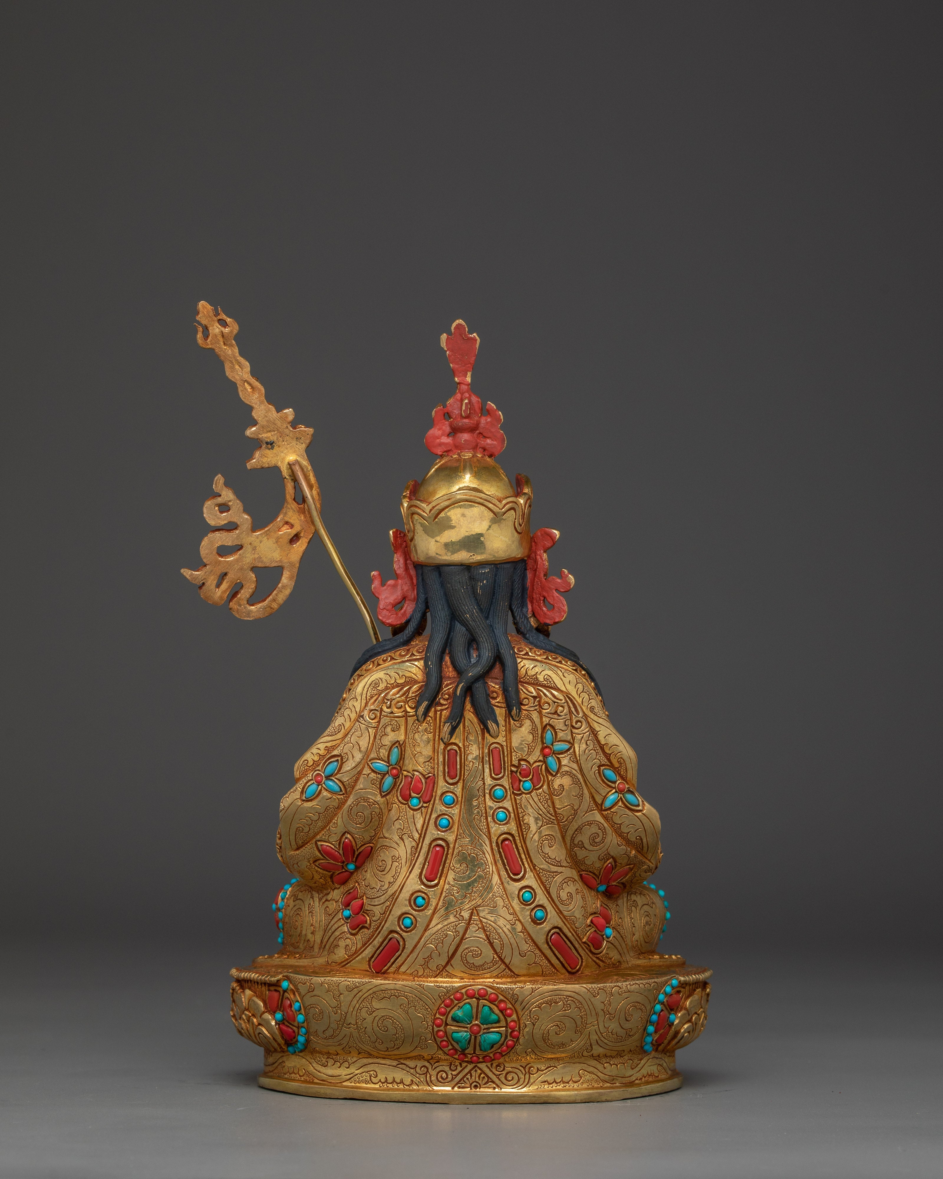 Guru Tsokye Dorje Golden Statue | Manifestation of Padmasambhava