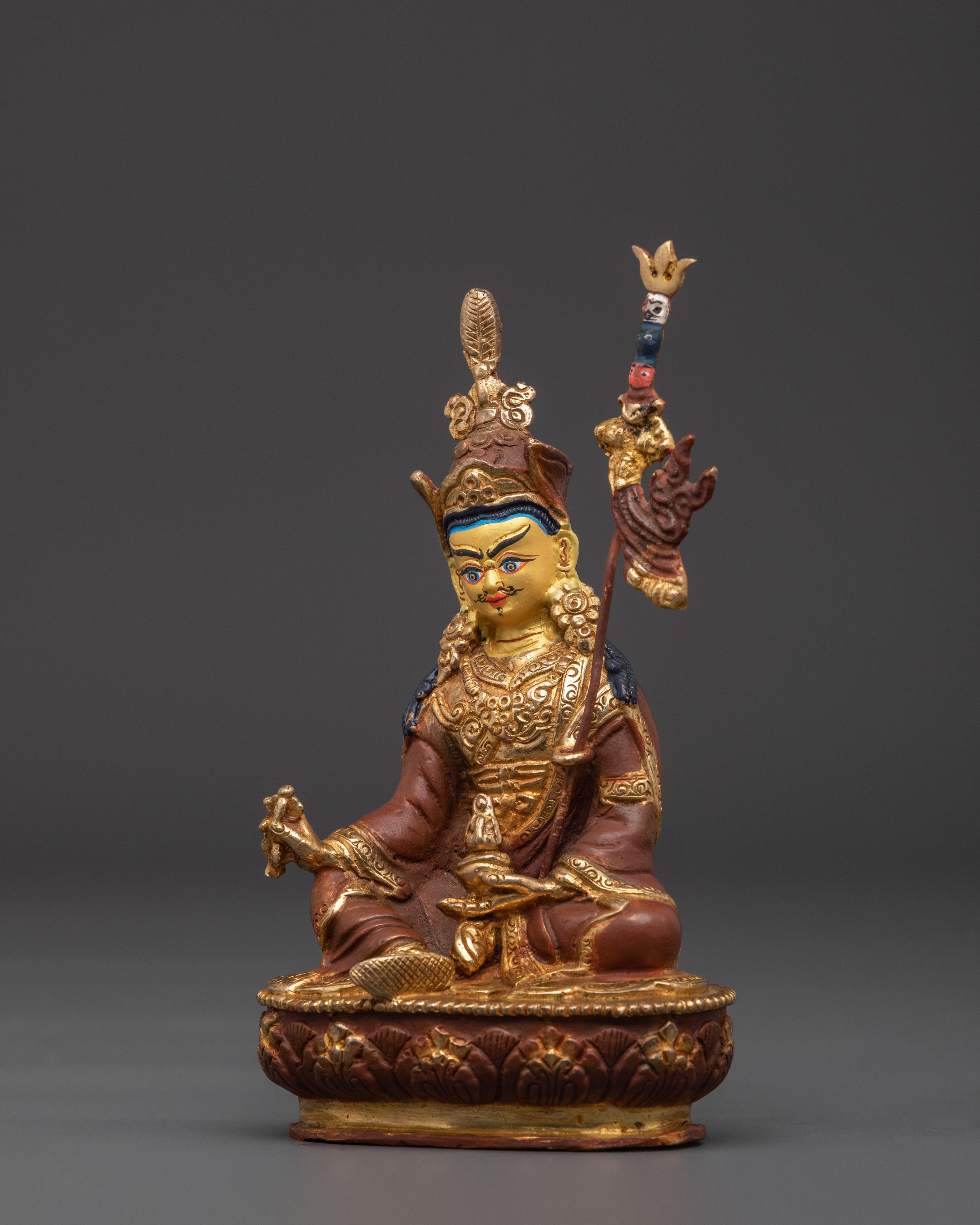 Handcrafted Statue of Guru Rinpoche | Spiritual Master and Protector