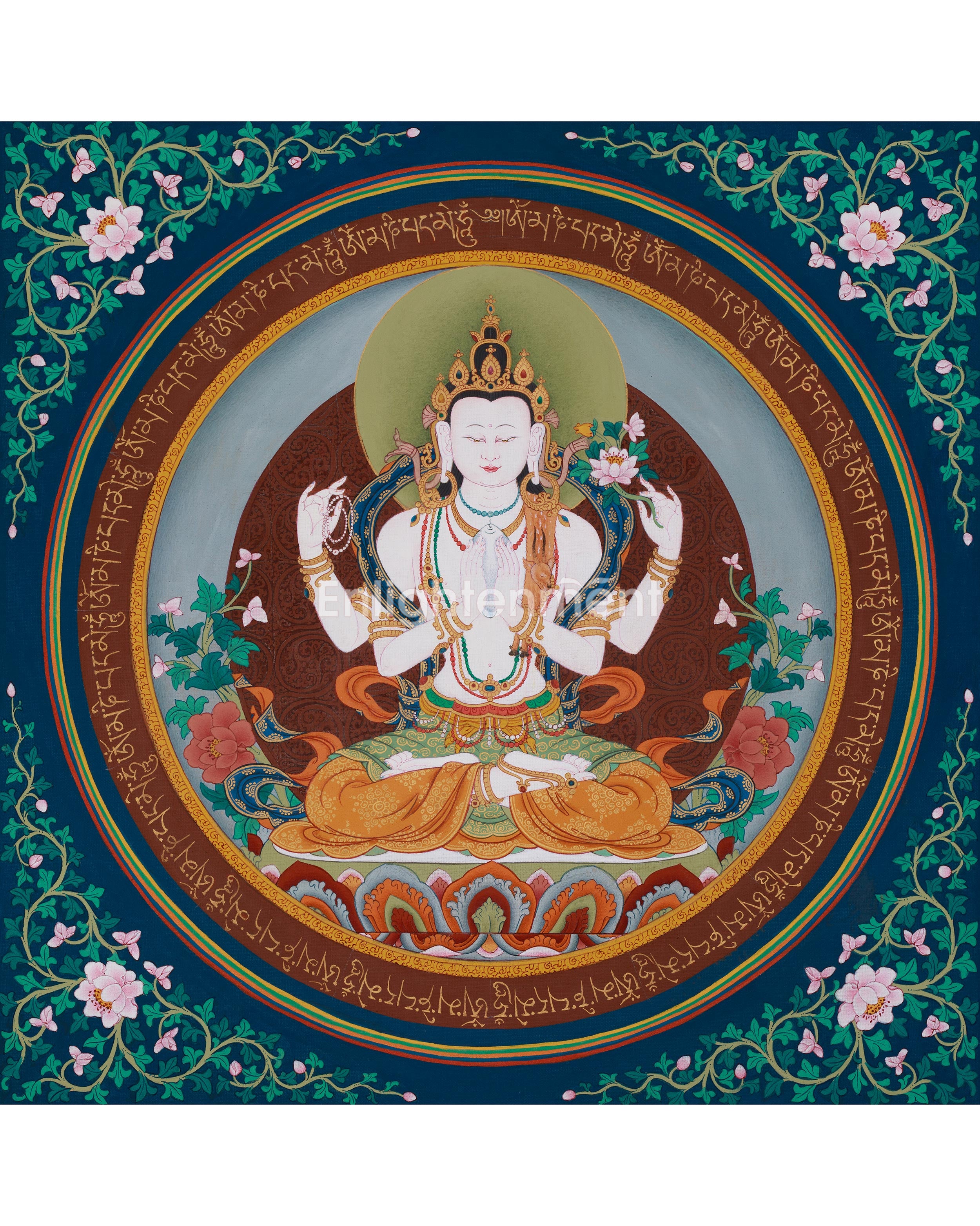 four-armed-avalokiteshvara-mandala