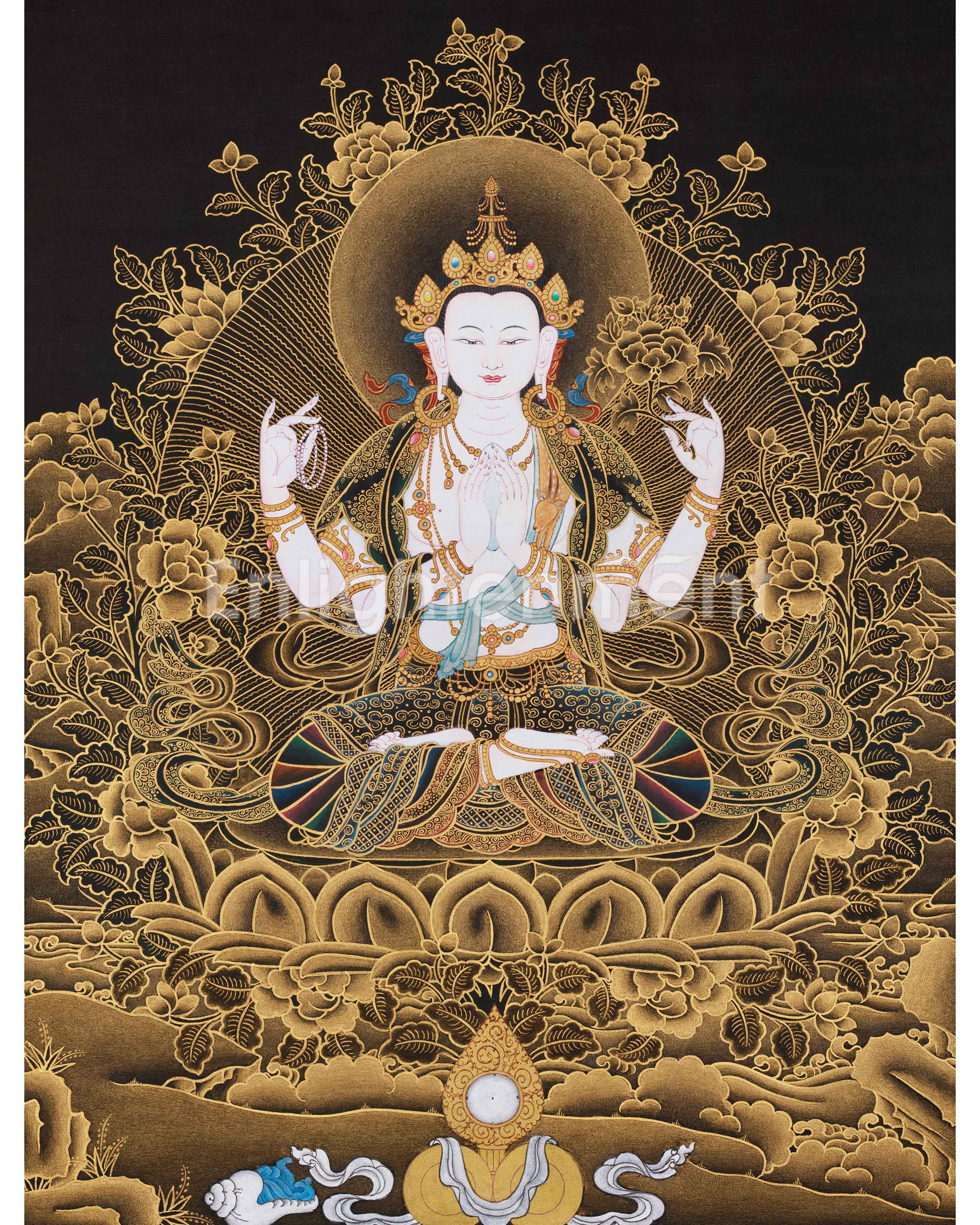 four-armed-chenrezig-bodhisattva