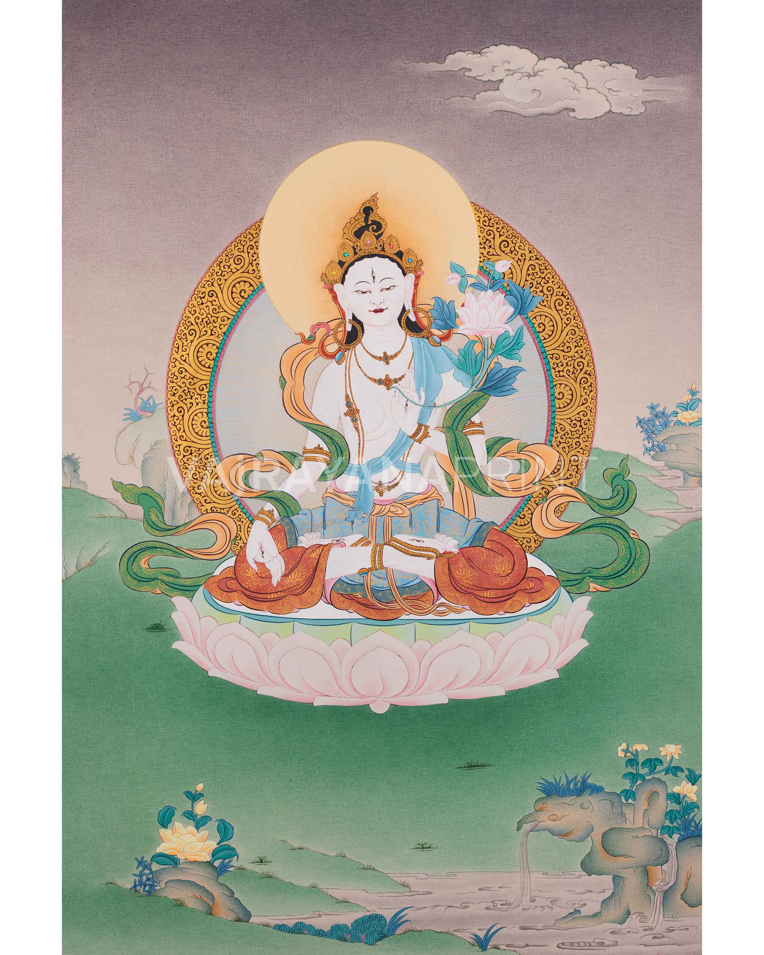goddess-white-tara-giclee-canvas-print