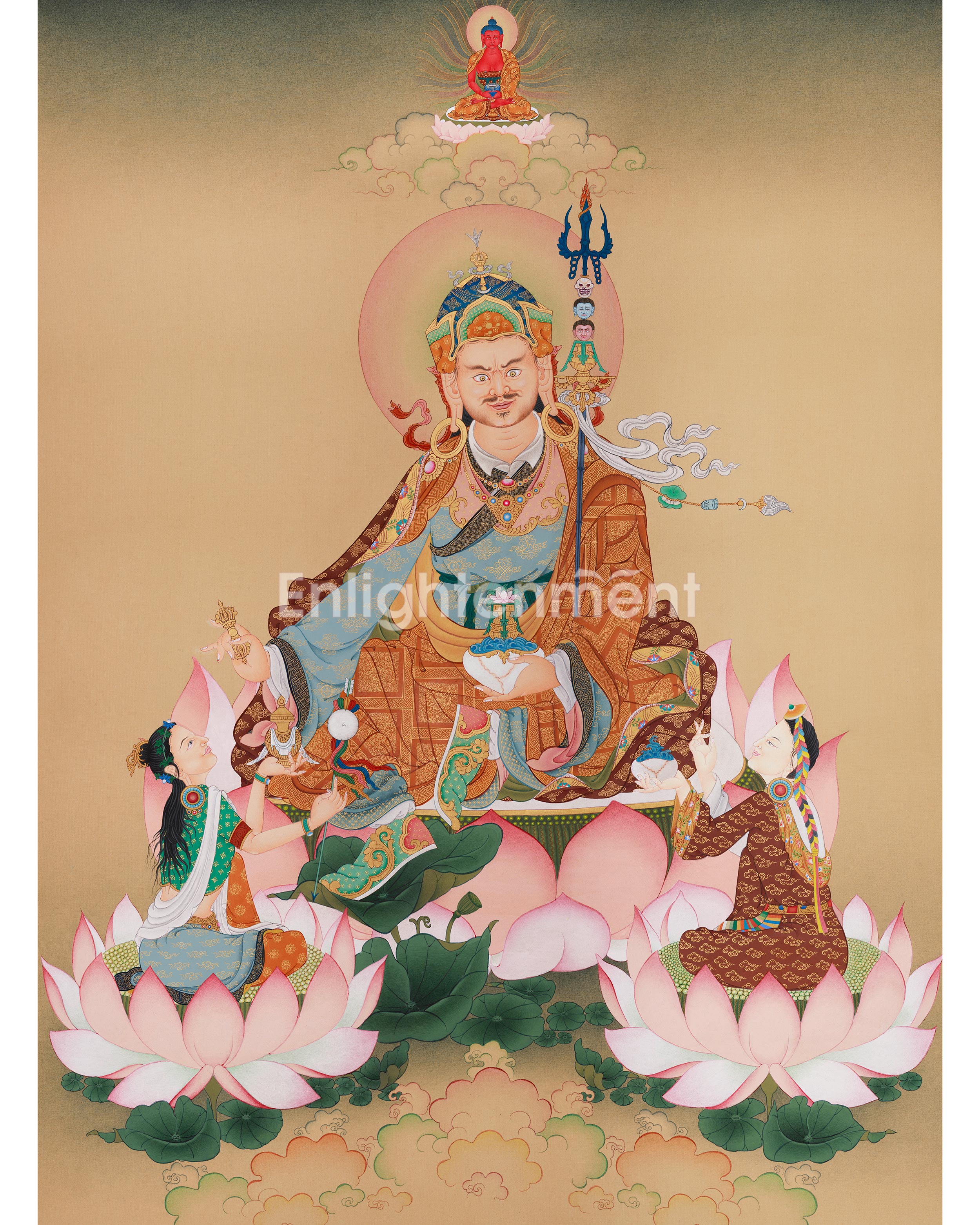 guru-rinpoche-with-yeshe-tsogyal-and-mandarva