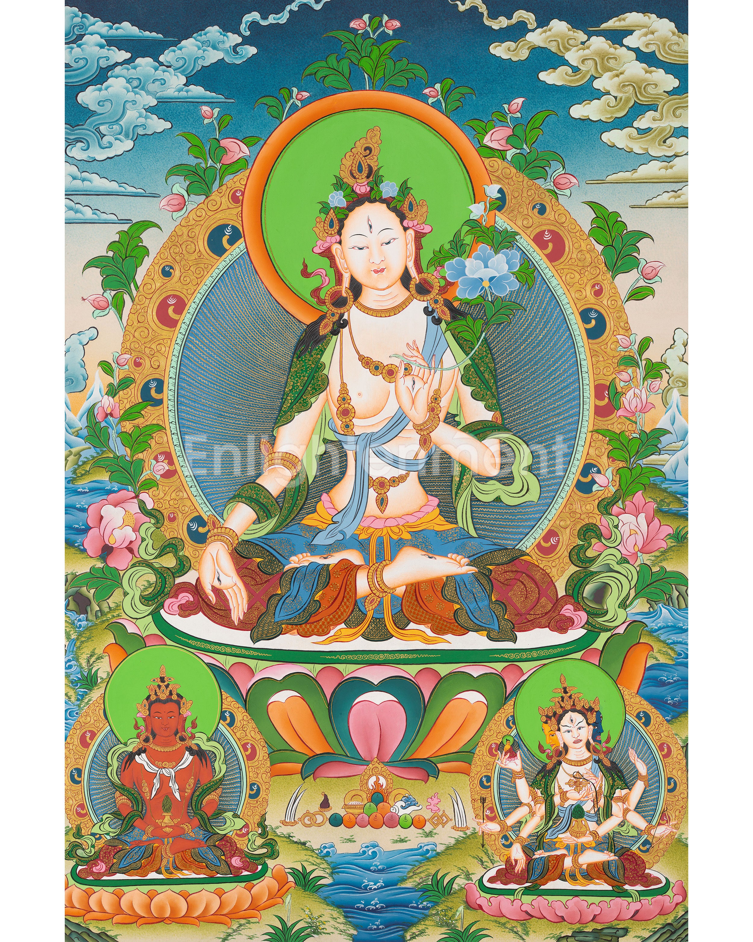 hand-painted-white-tara-sita-tara-thangka