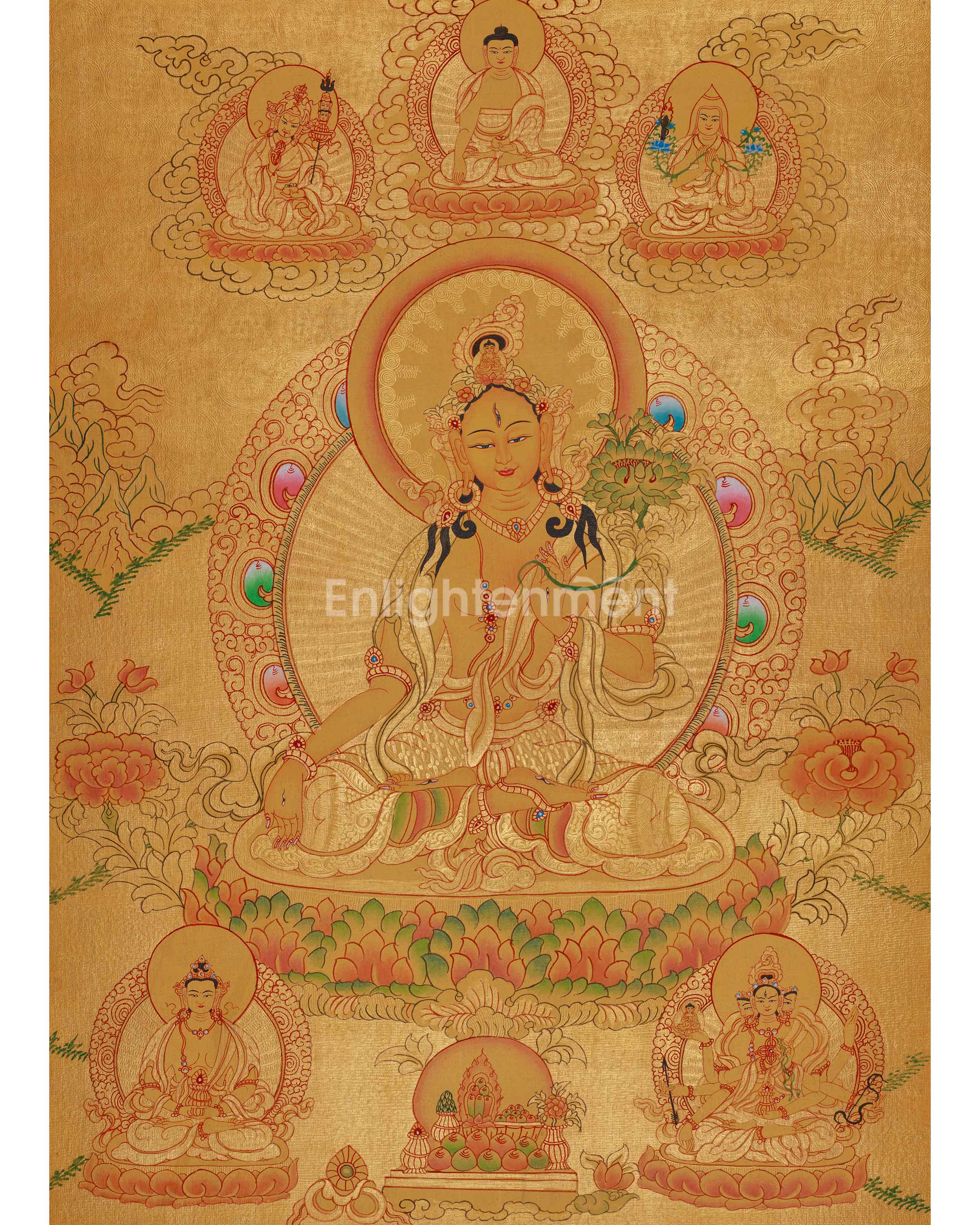 handmade-white-tara-thangka