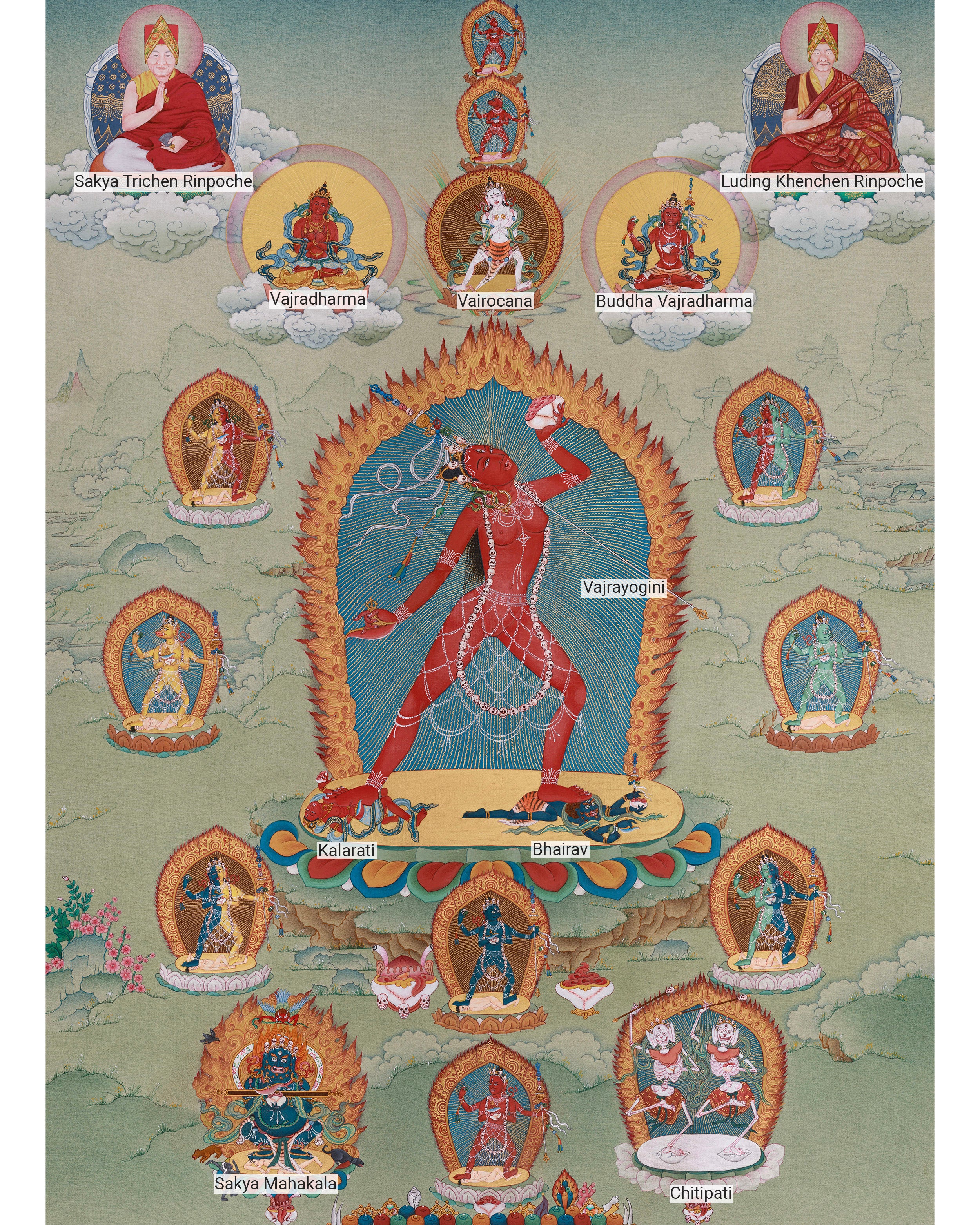 Vajrayogini, Tantric Deity Thangka | Wisdom Goddess of Liberation | LHASA HUES