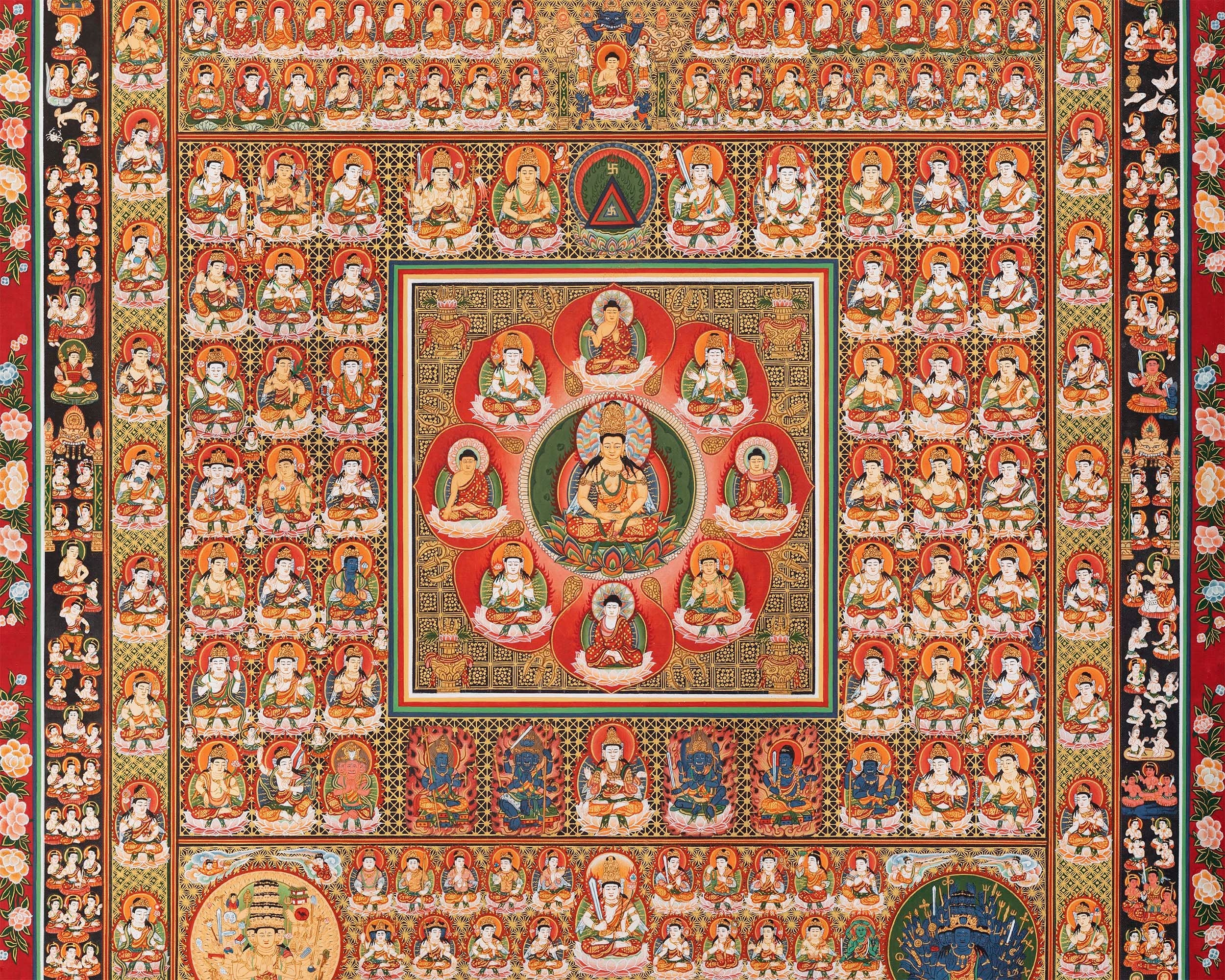 Ryoukai Set Thanka Mandala Print