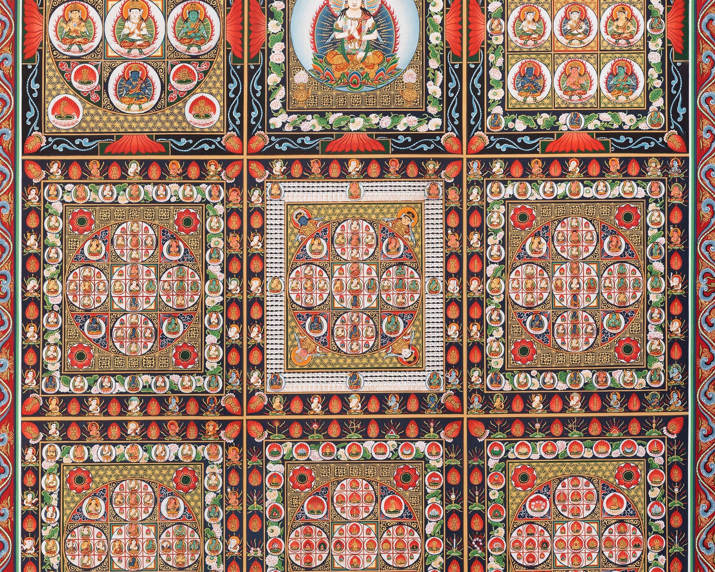 Ryoukai Set Thanka Mandala Print