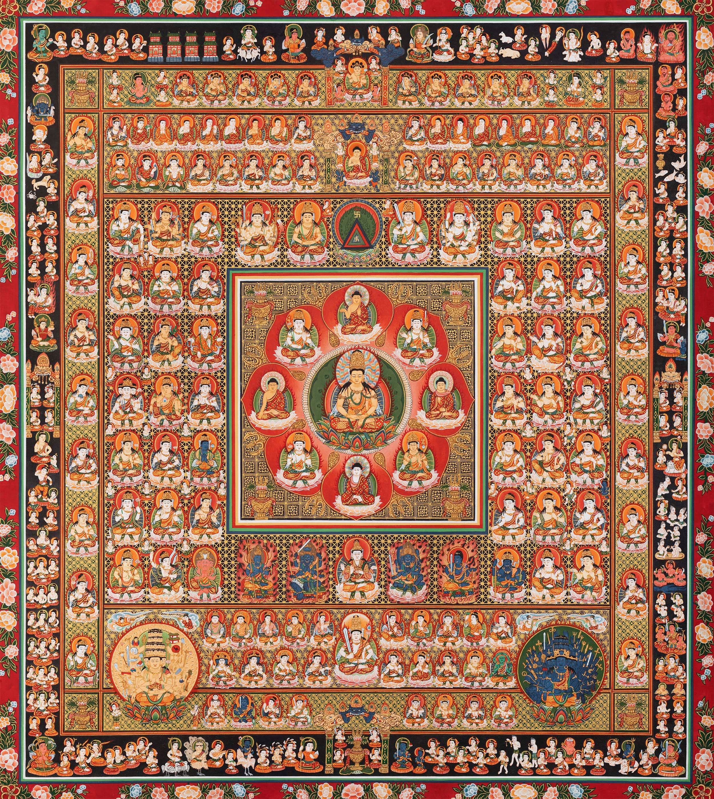 Ryoukai Set Thanka Mandala Print