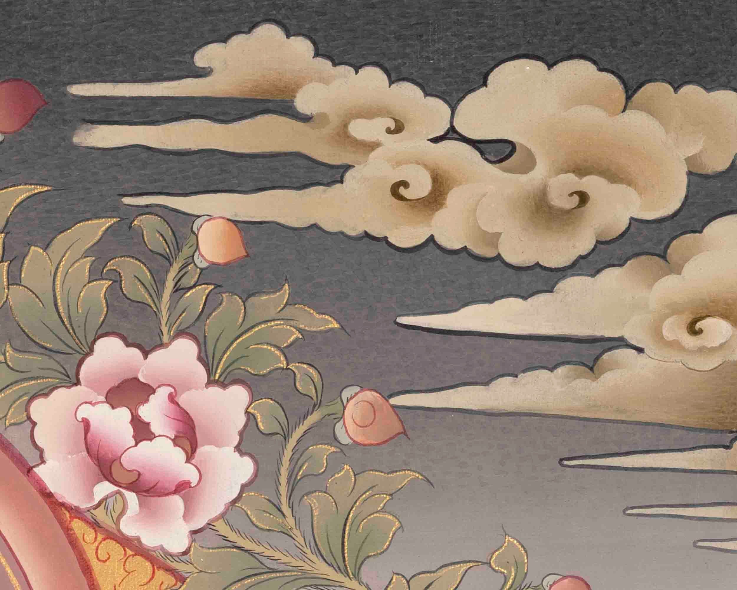 Medicine Buddha Thangka | Bhaisajyaguru Hand-Painted Tibetan Healing Art