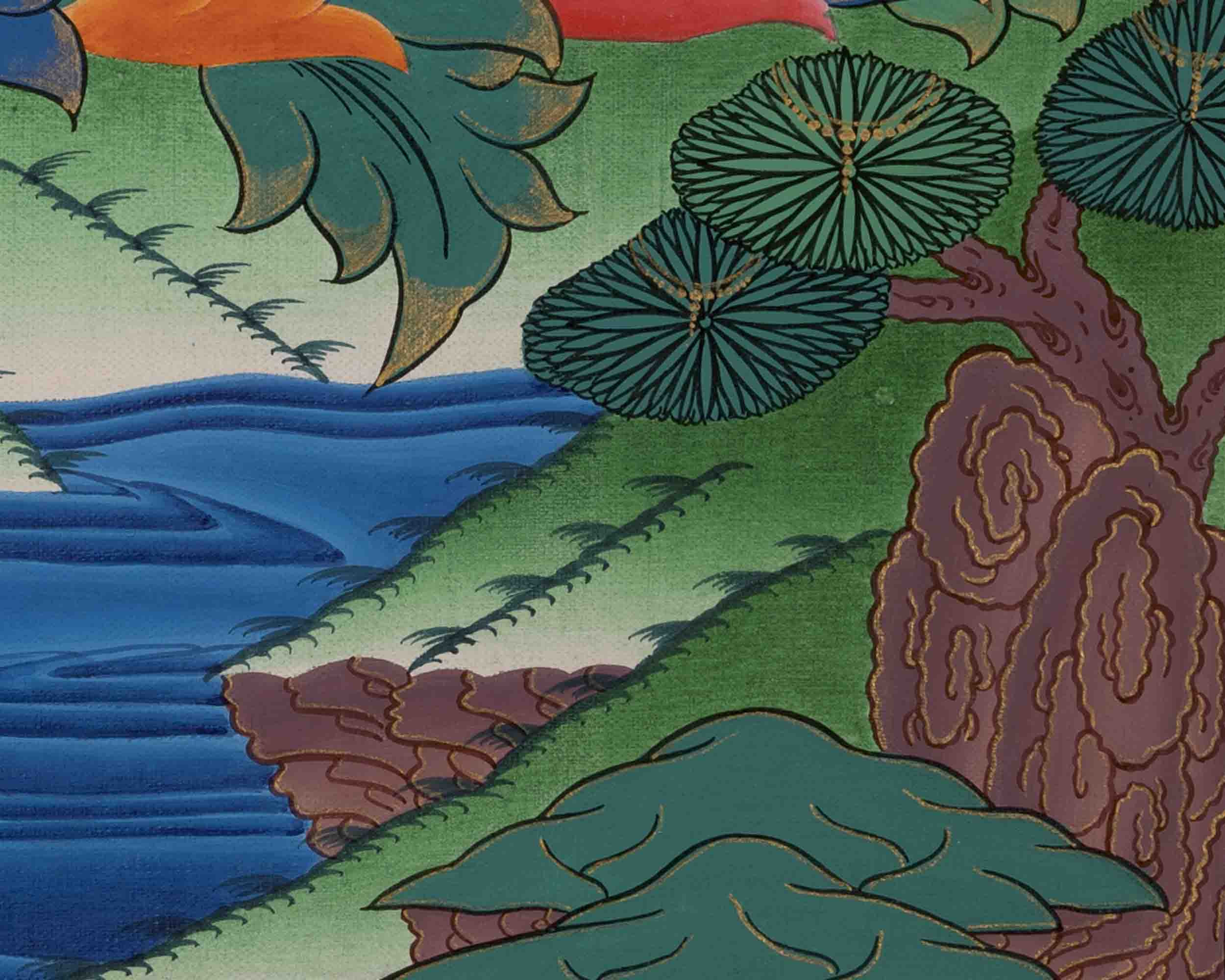 Samantabhadra Yab Yum Buddha Thangka | Mindfulness Meditation Wall Hanging