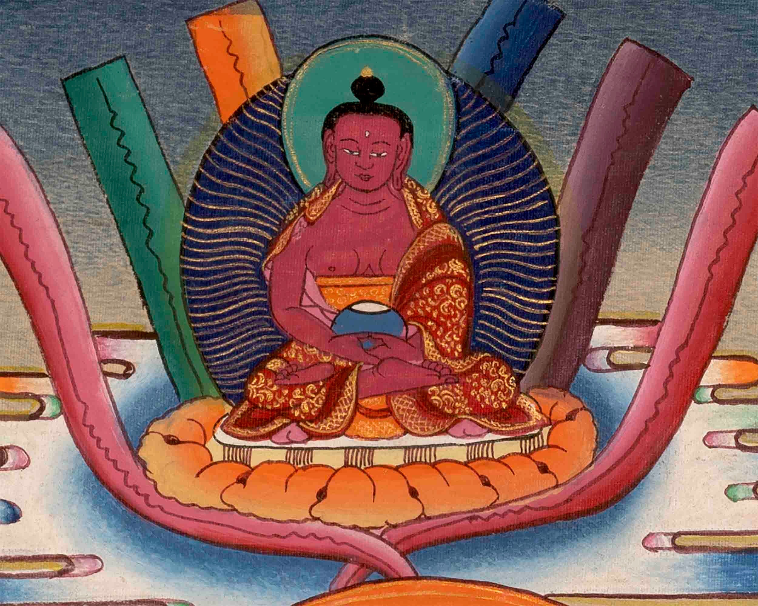 Hand-Painted Vajrasattva Dorje Sempa YabYum Thangka | Union Of Compassion & Wisdom