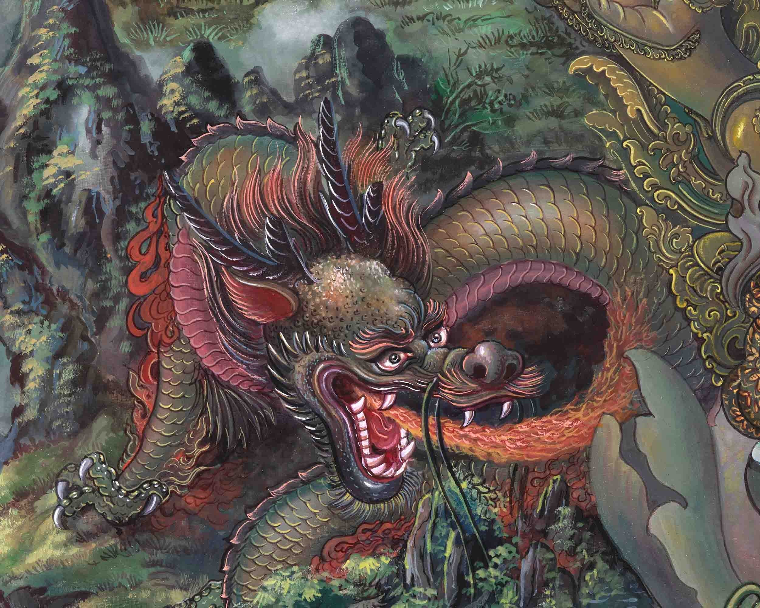 Original Hand Painted White Tara Thangka Art | Tibetan Buddhist Religious Painting