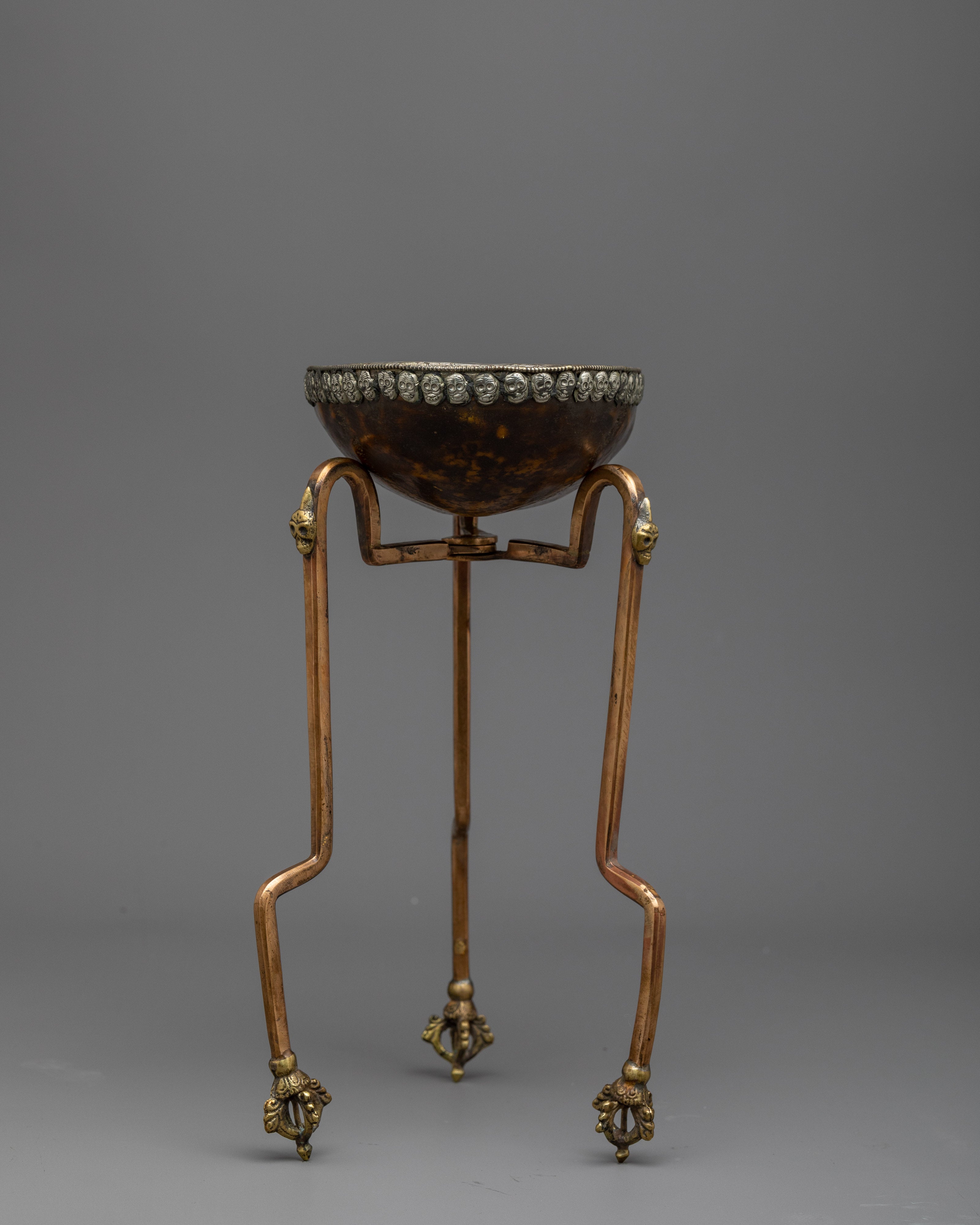Kapala Copper Stand | Tantric Offering Bowls