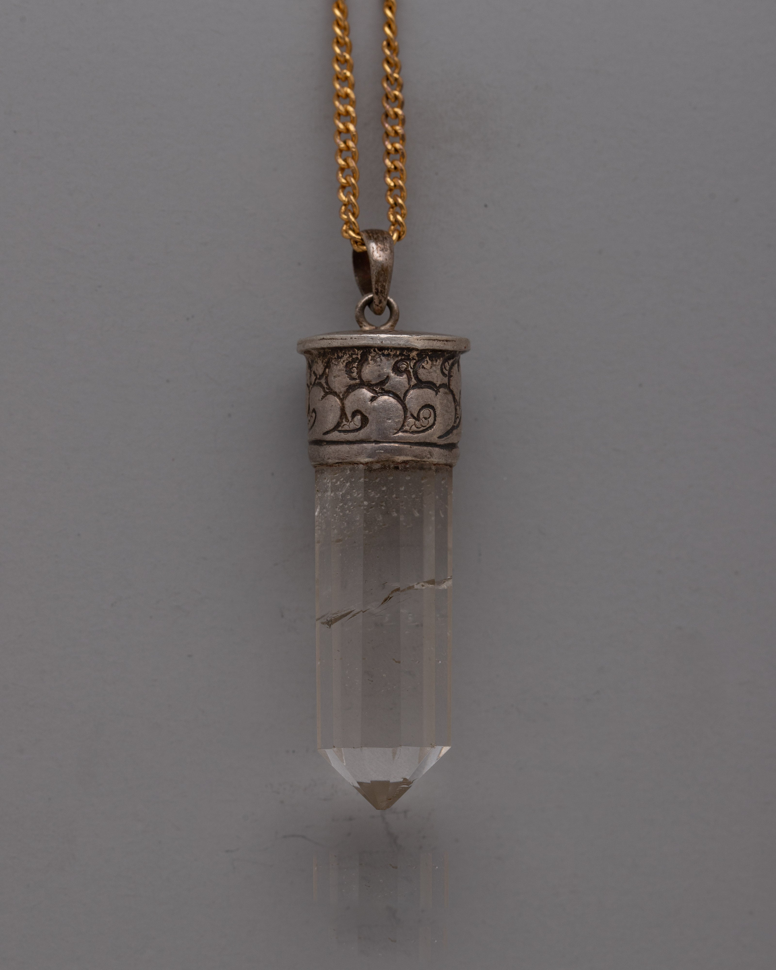 Crystal Pencil Pendant