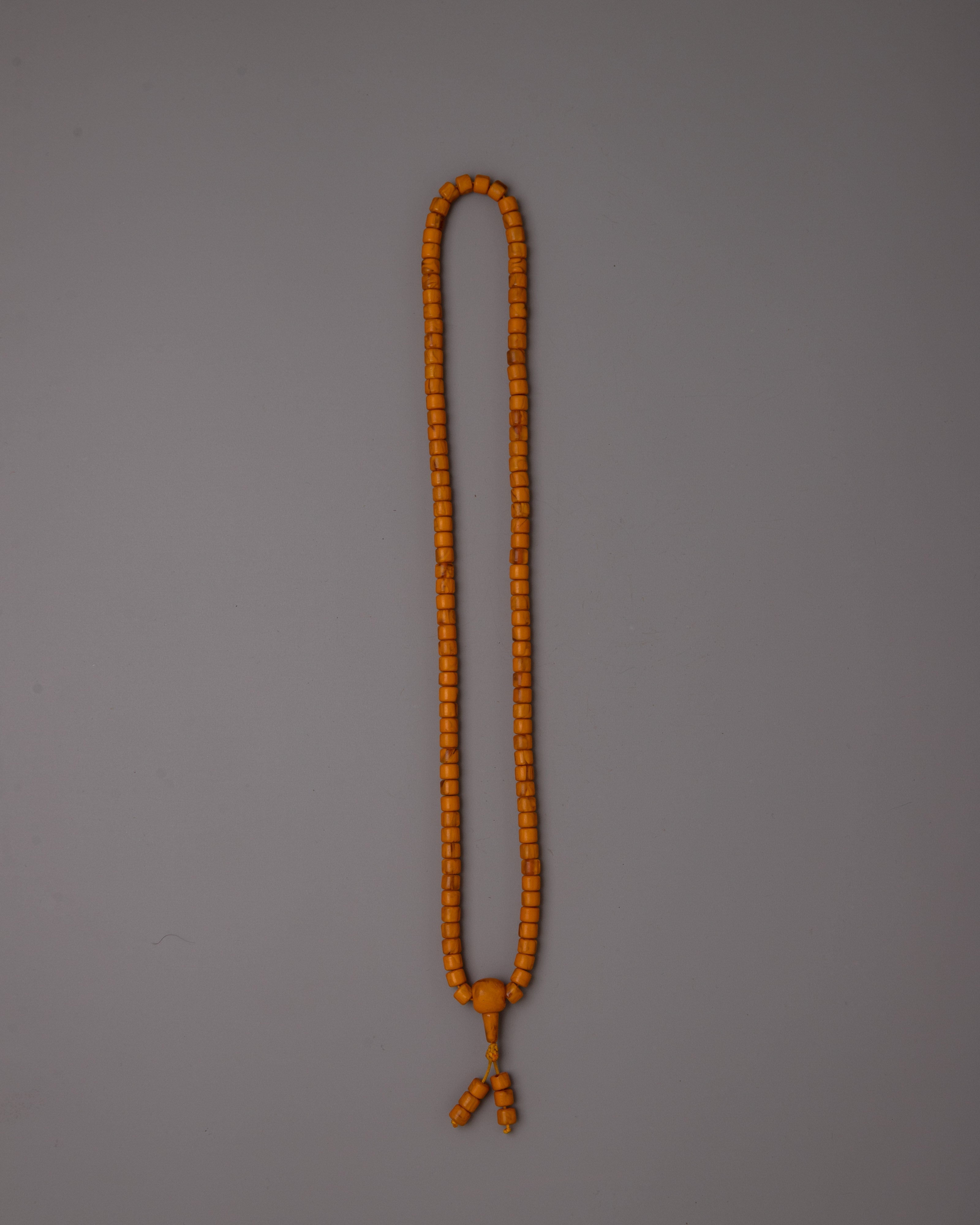 Artificial Amber Mala Beads | Perfect for Meditation and Spiritual Practice