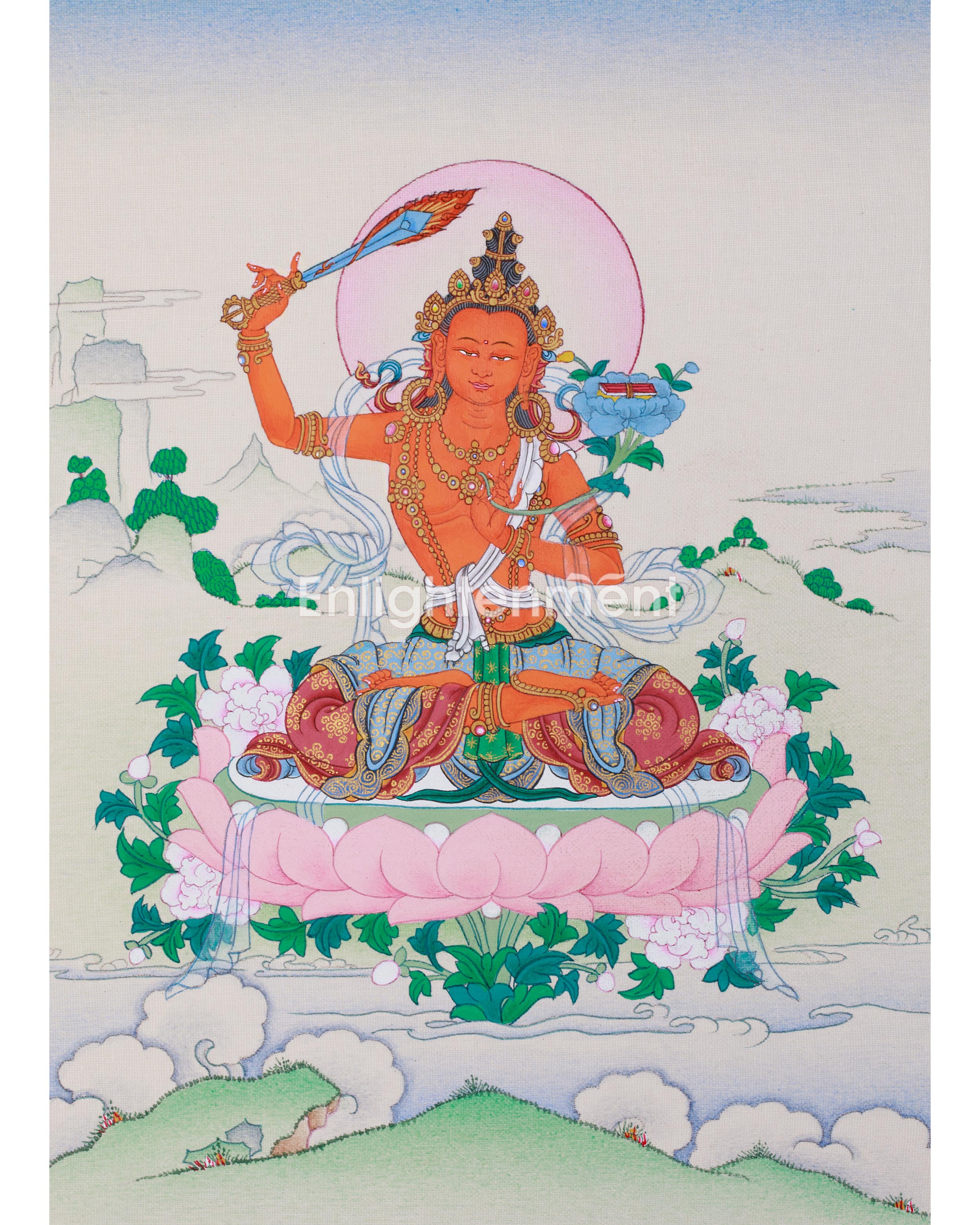 manjushri-buddhist-thangka