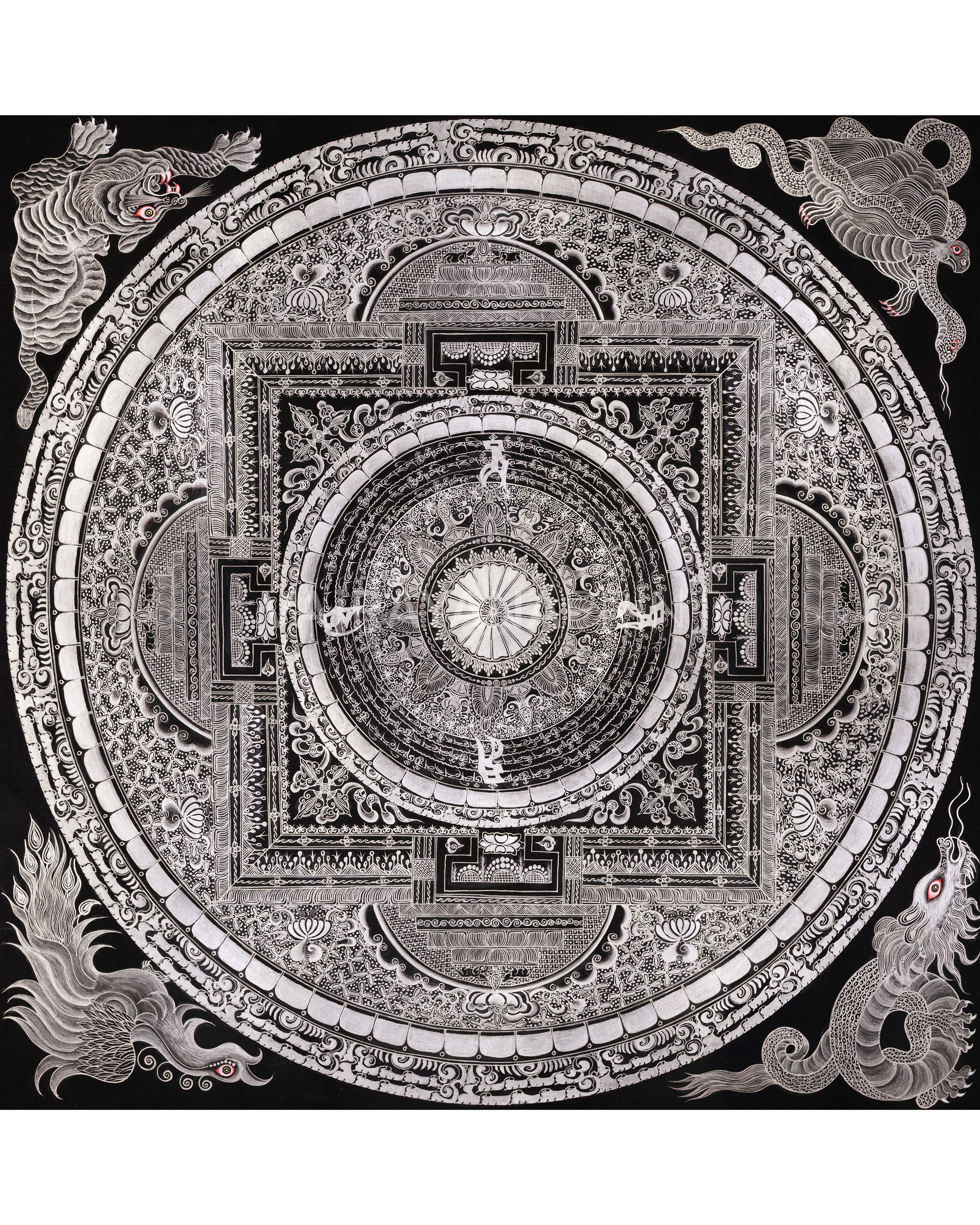 mantra mandala print