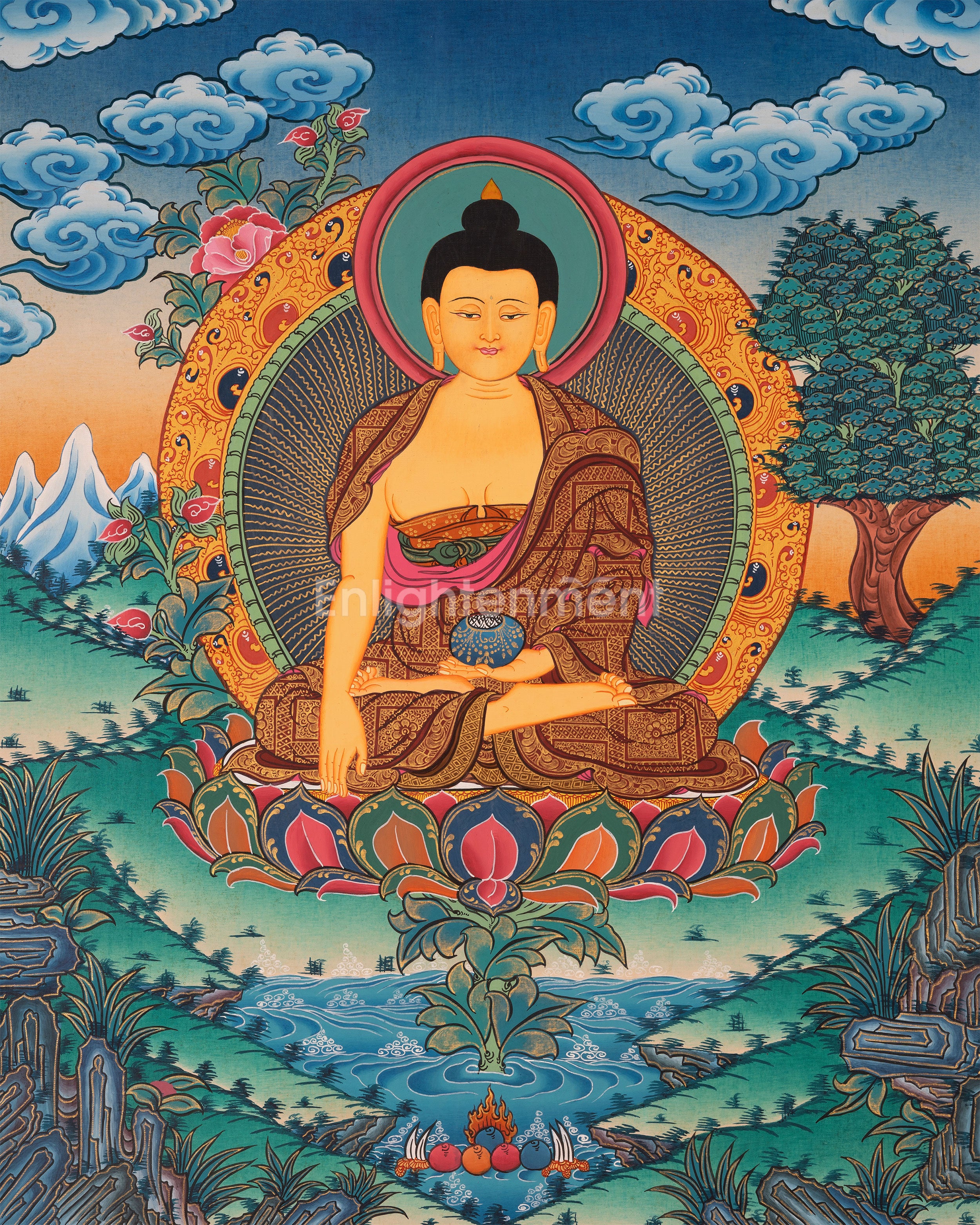 shakyamuni thangka
