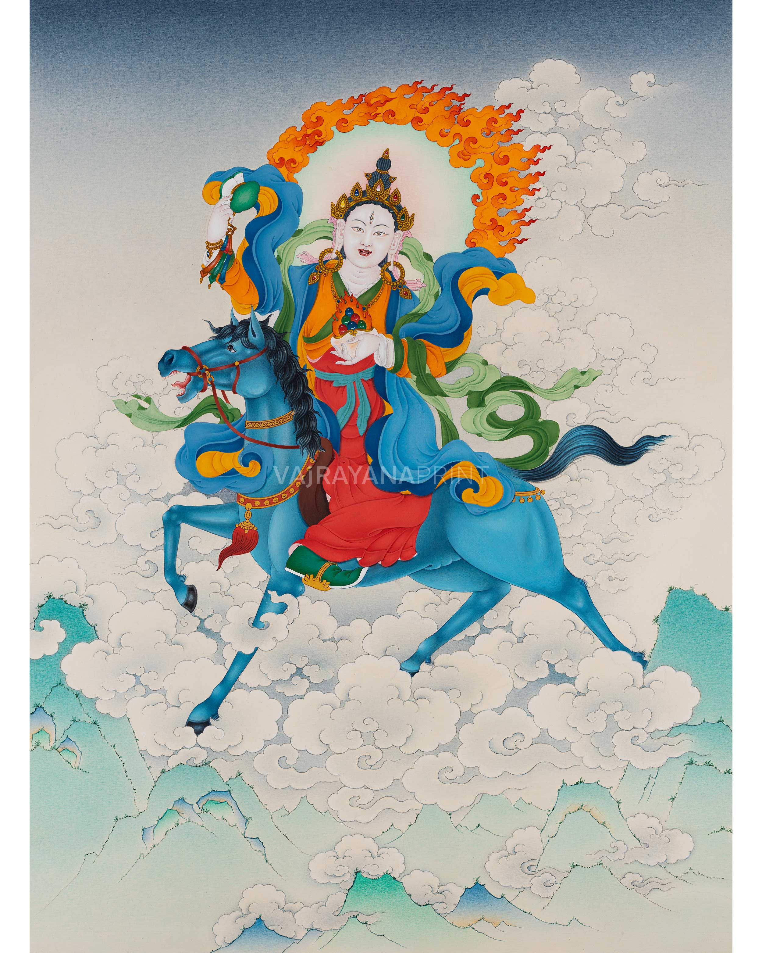 Achi Chokyi Drolma | Dakini Thangka | Tibetan Thangka Prints