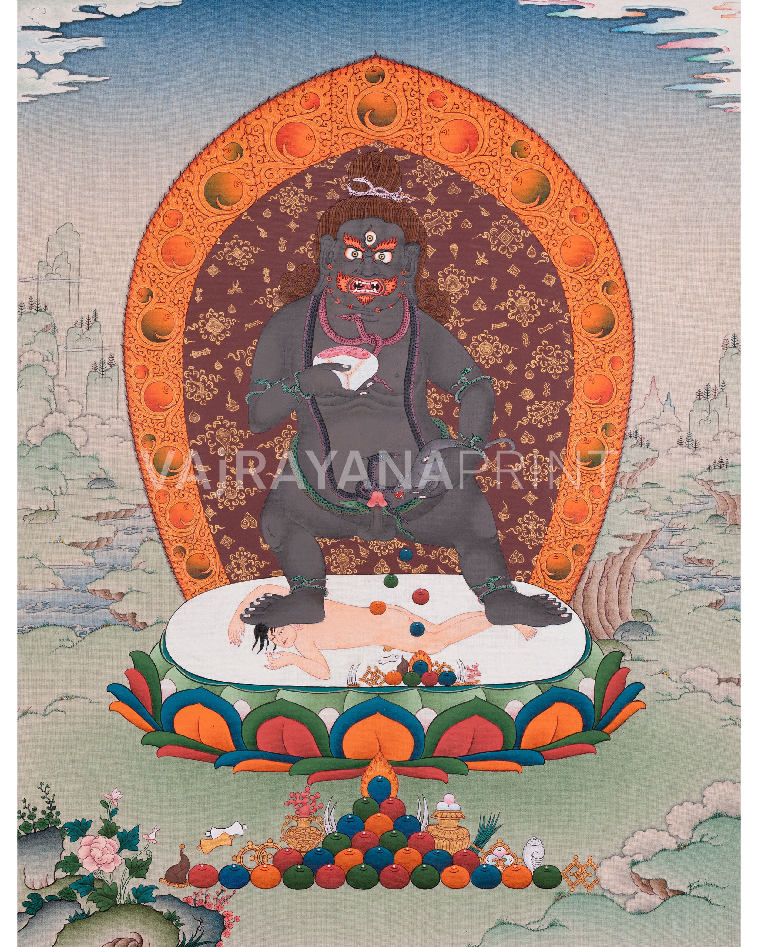 standing-black-dzambhala-print