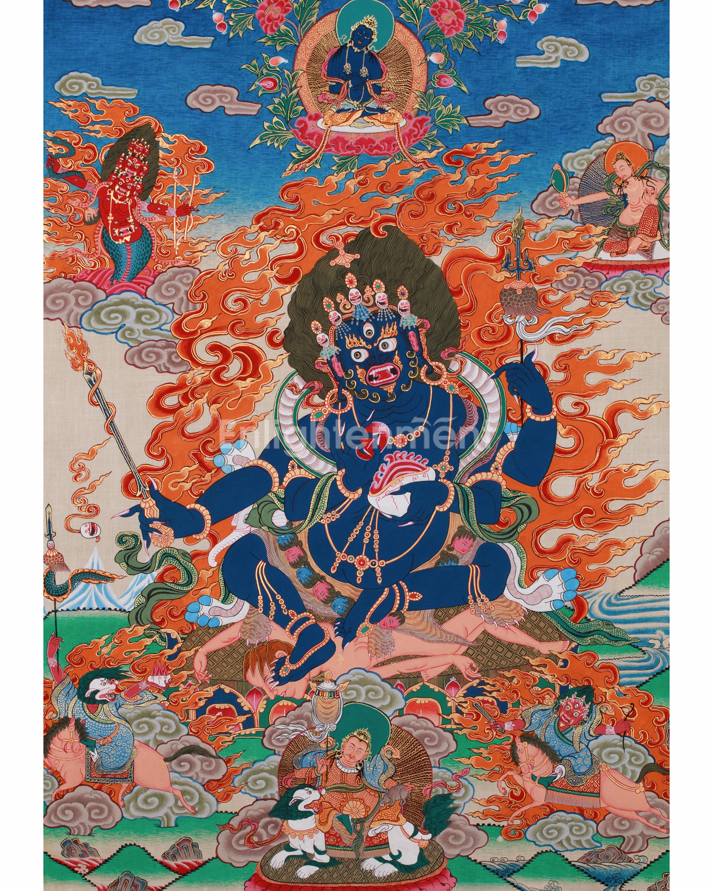 thangka-of-4-armed-mahakala