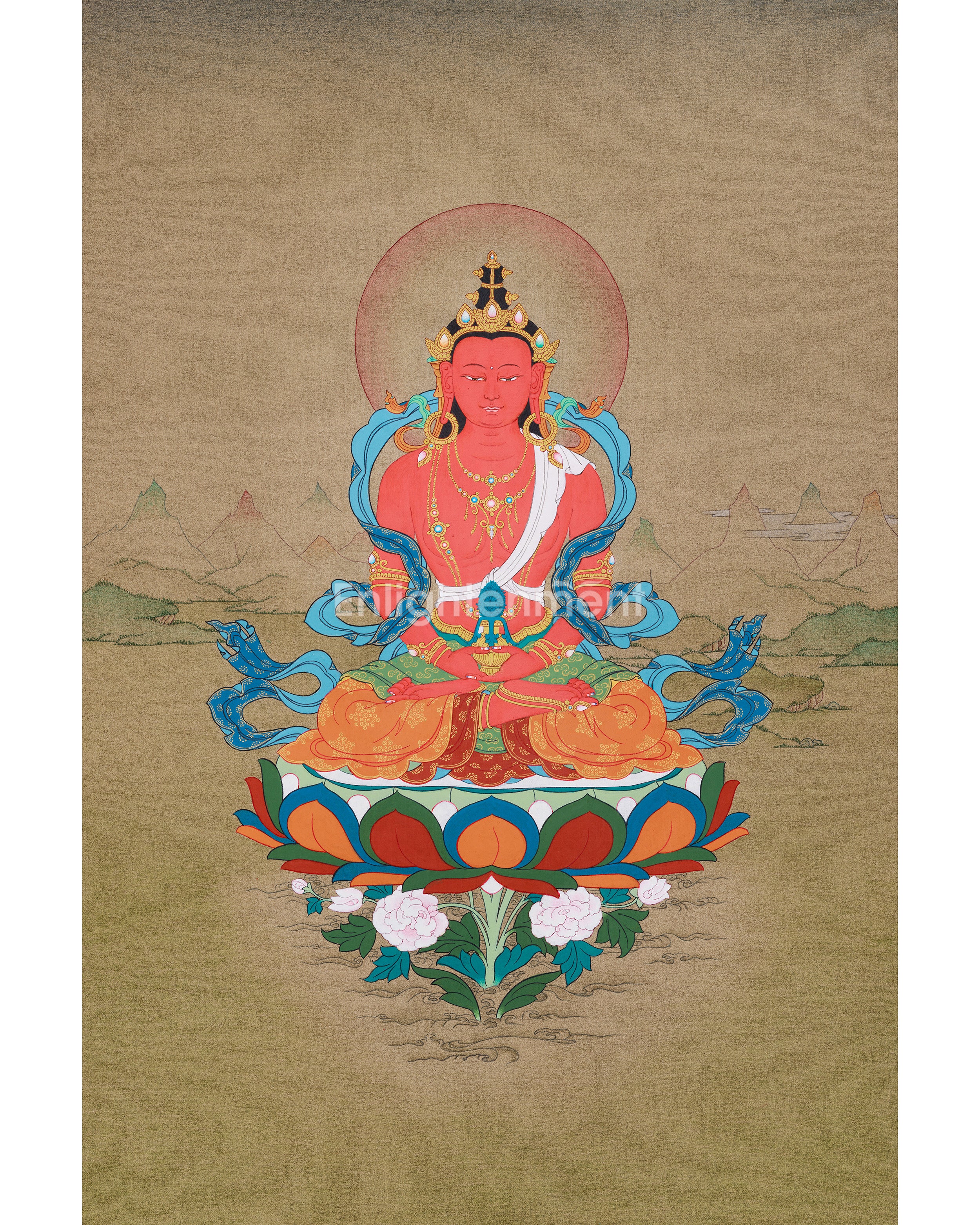thangka-of-amitayus-buddha-of-infinite-light