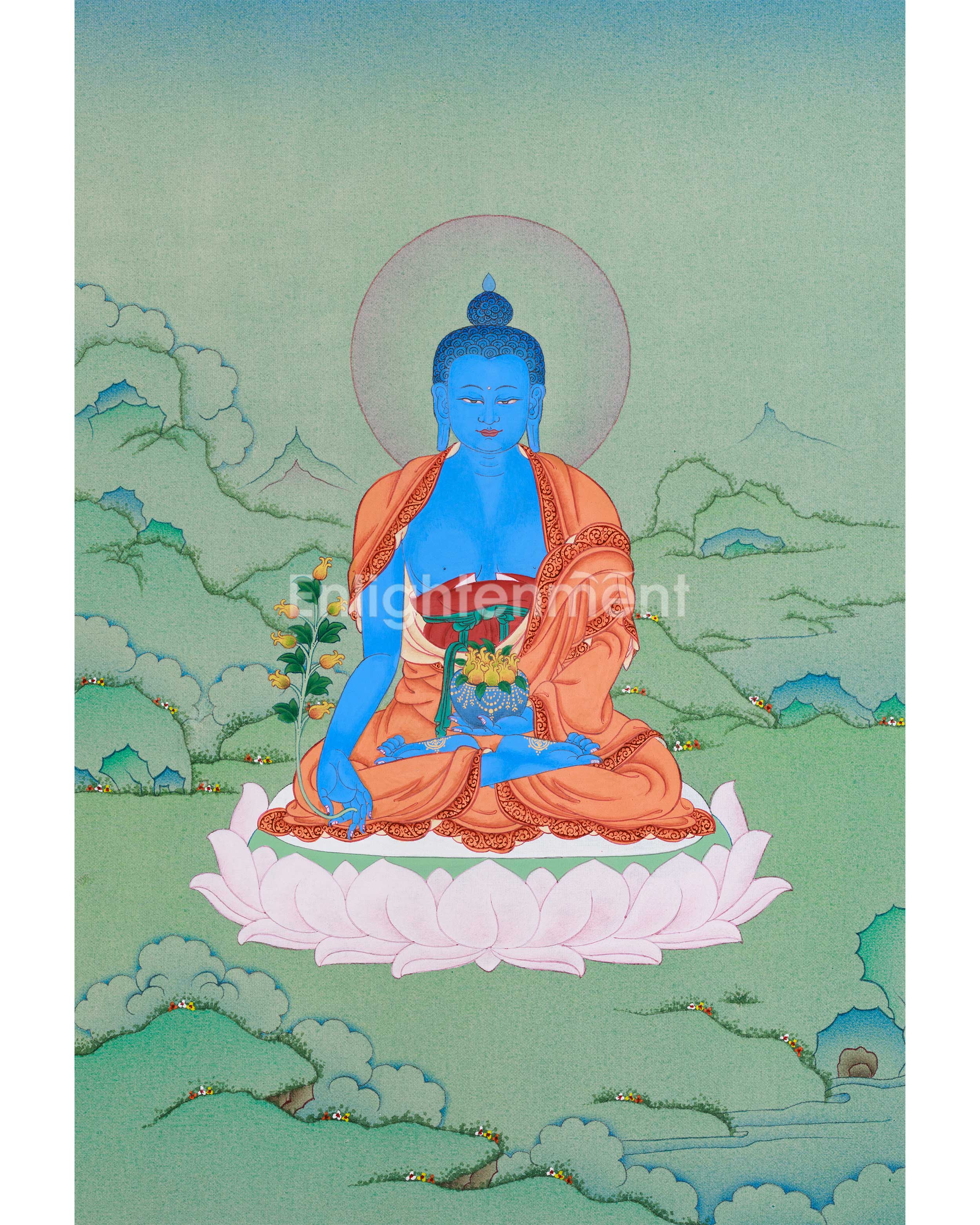 thangka-of-bhaisajyaguru-healing-buddha