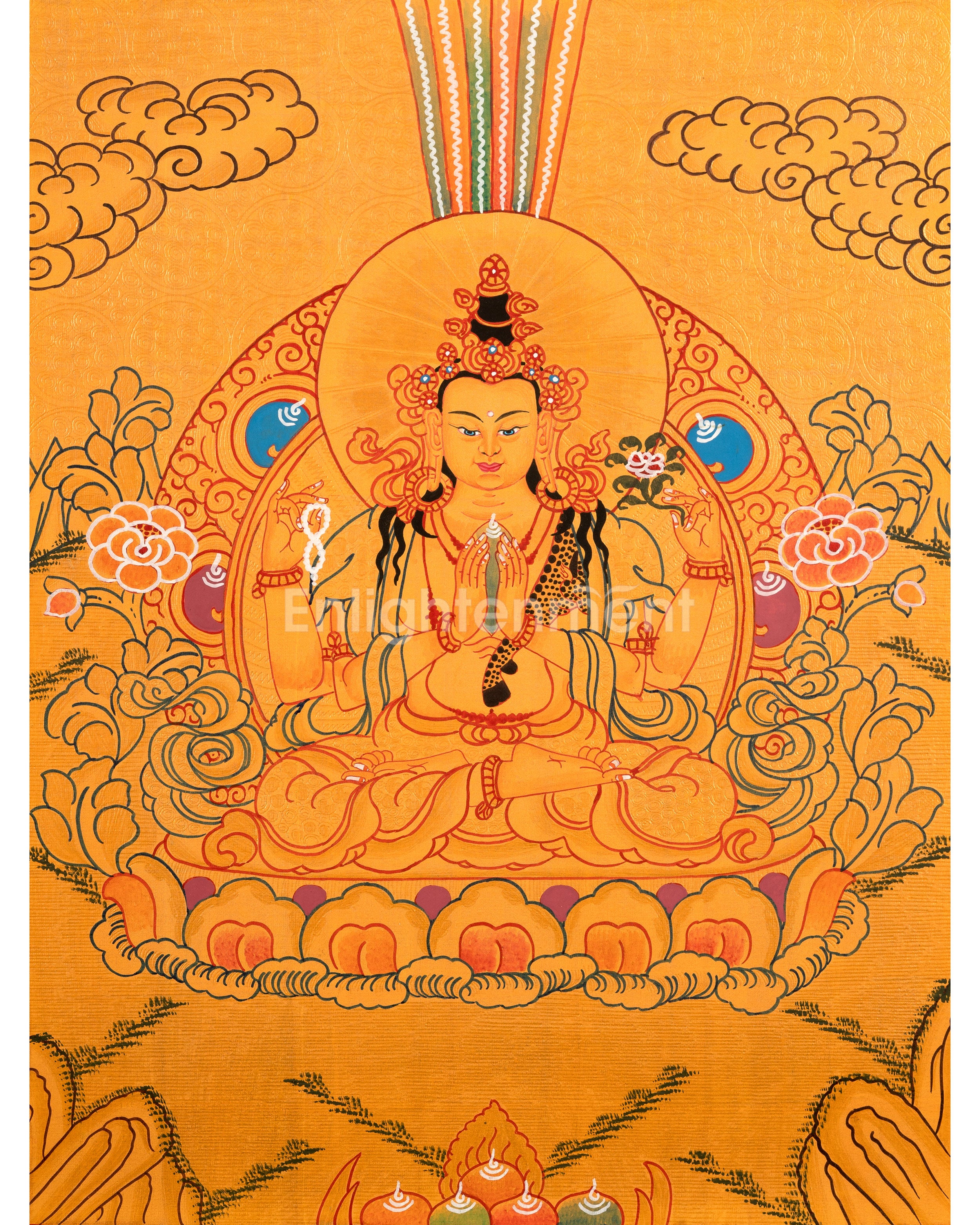 thangka-of-four-armed-chenrezig