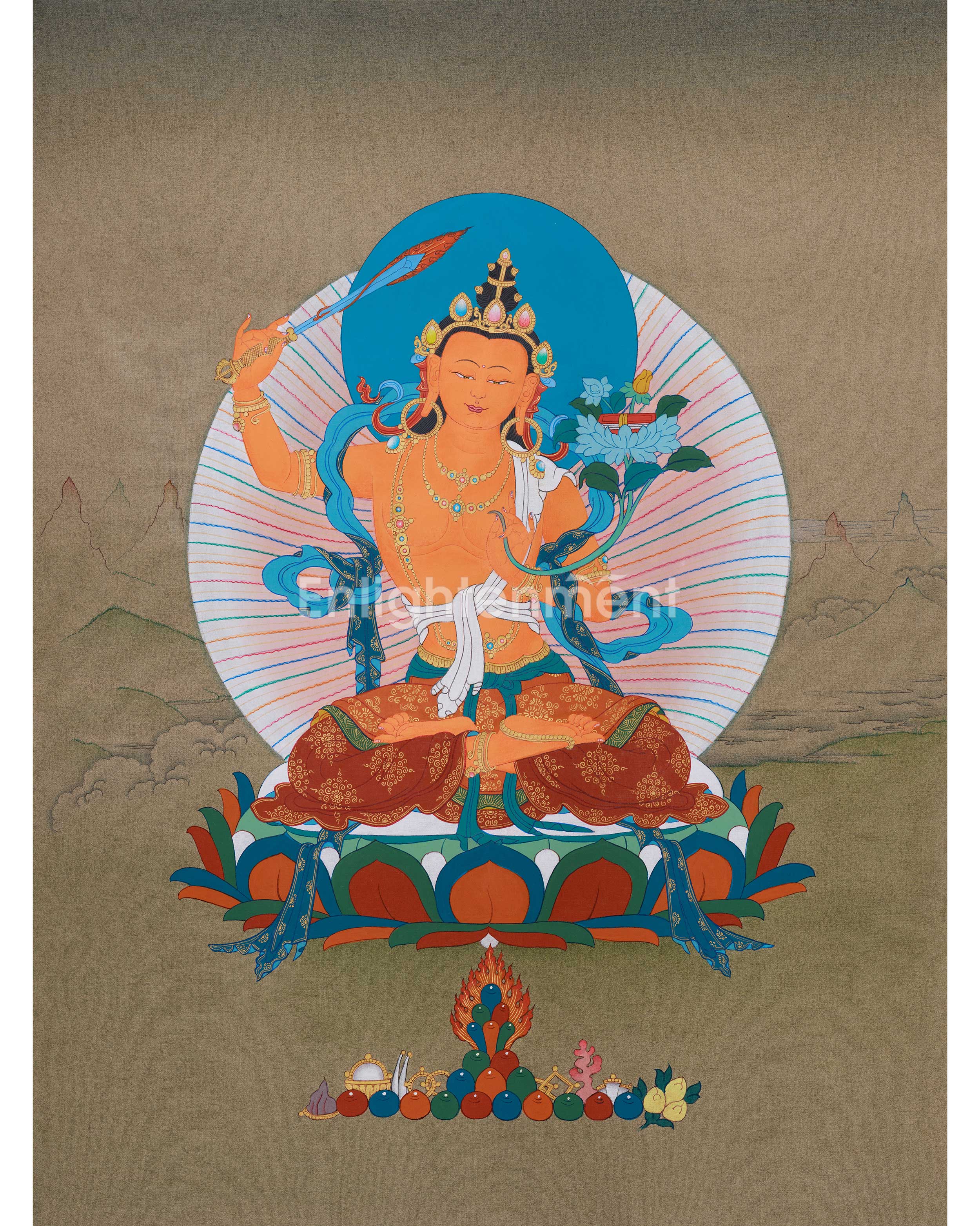 thangka-of-manjushri-bodhisattva