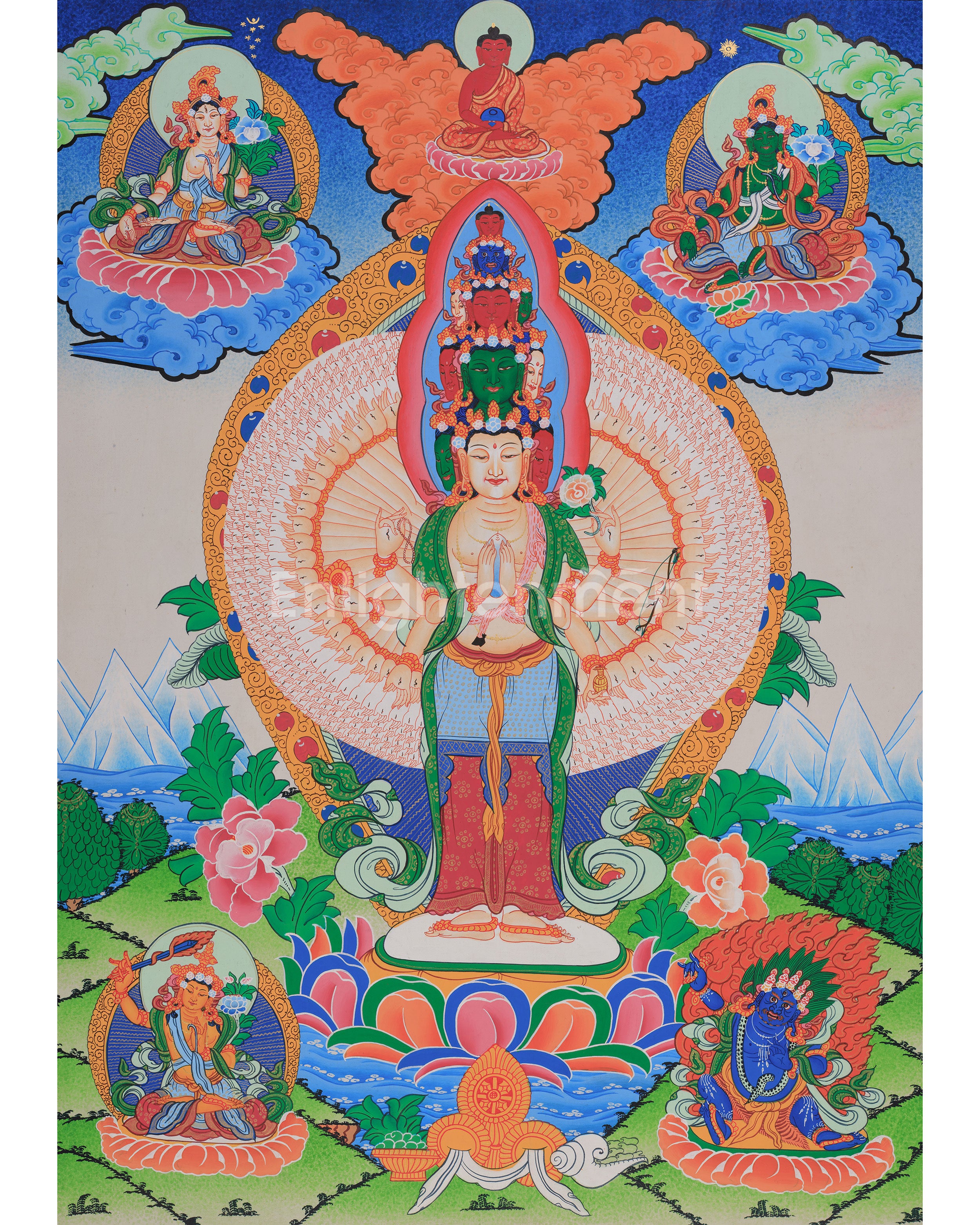 tibetan-bodhisattva-1000-armed-avalokiteshvara