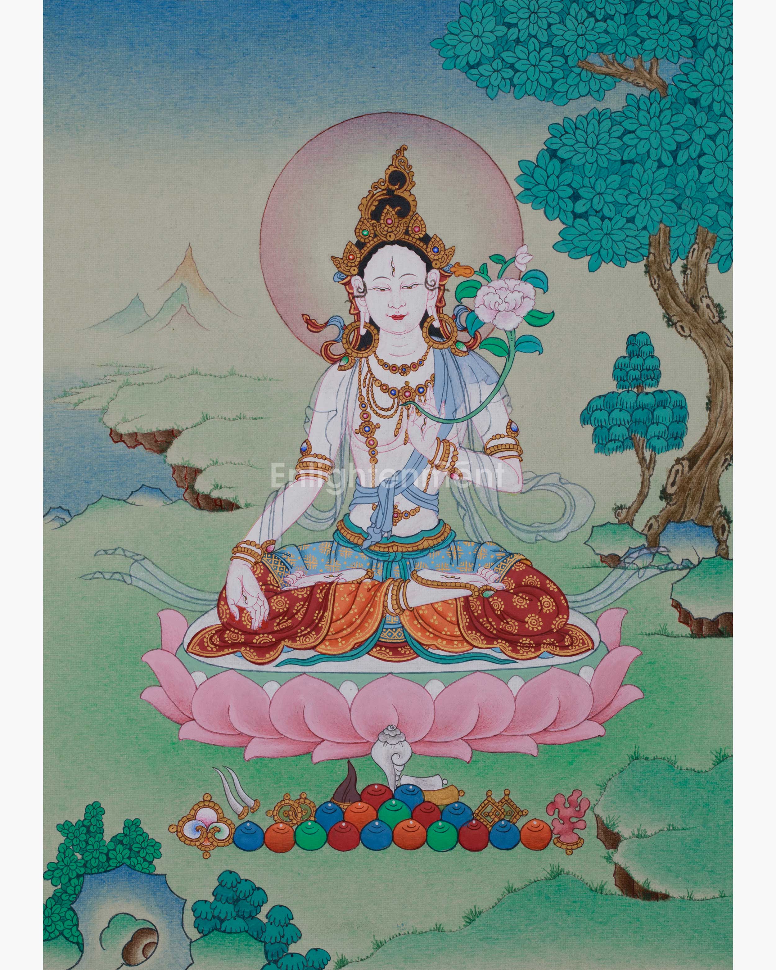 tibetan-white-tara-thangka-painting