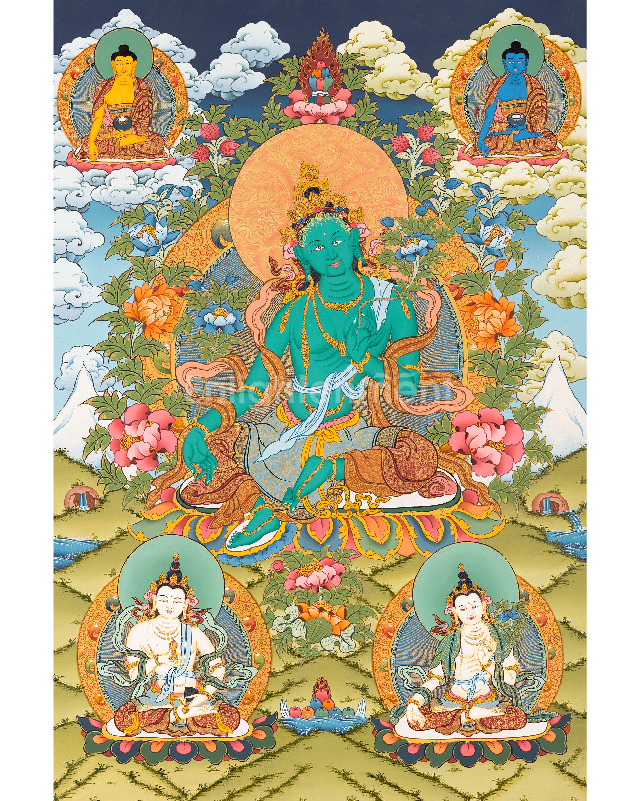 traditional-goddess-green-tara-painting
