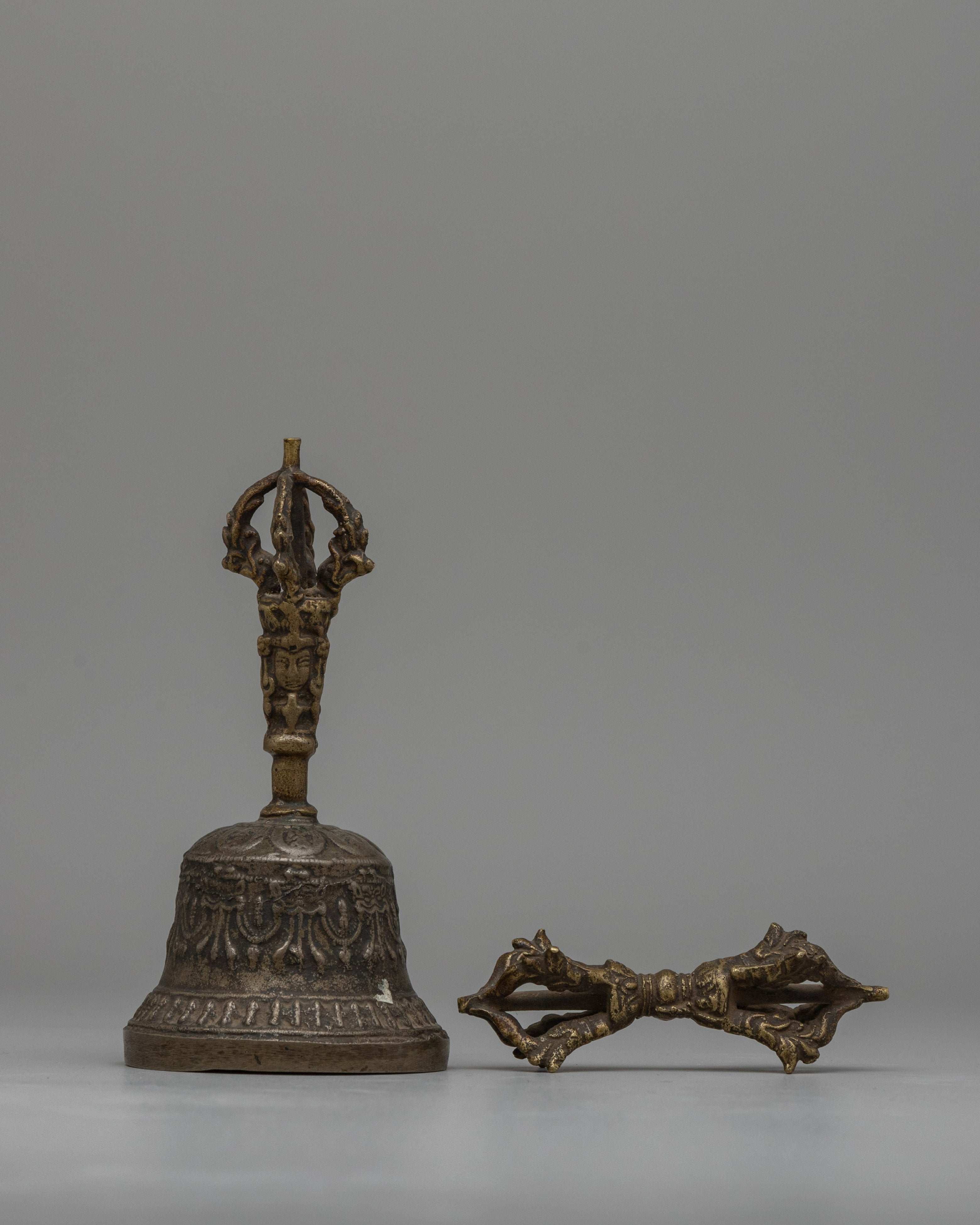 Traditional Brass Vajra & Bell