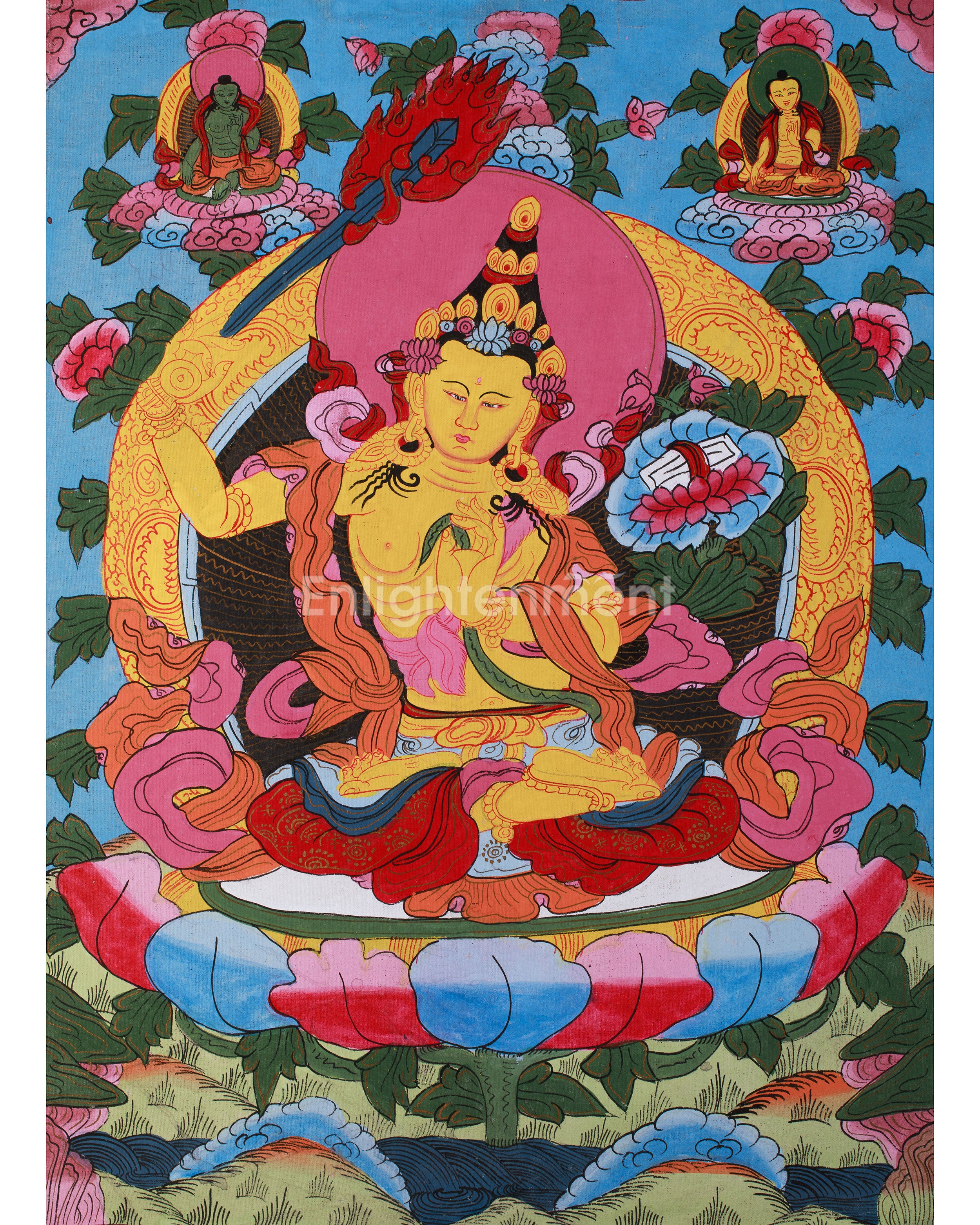 vintage-bodhisattva-manjushri-artwork
