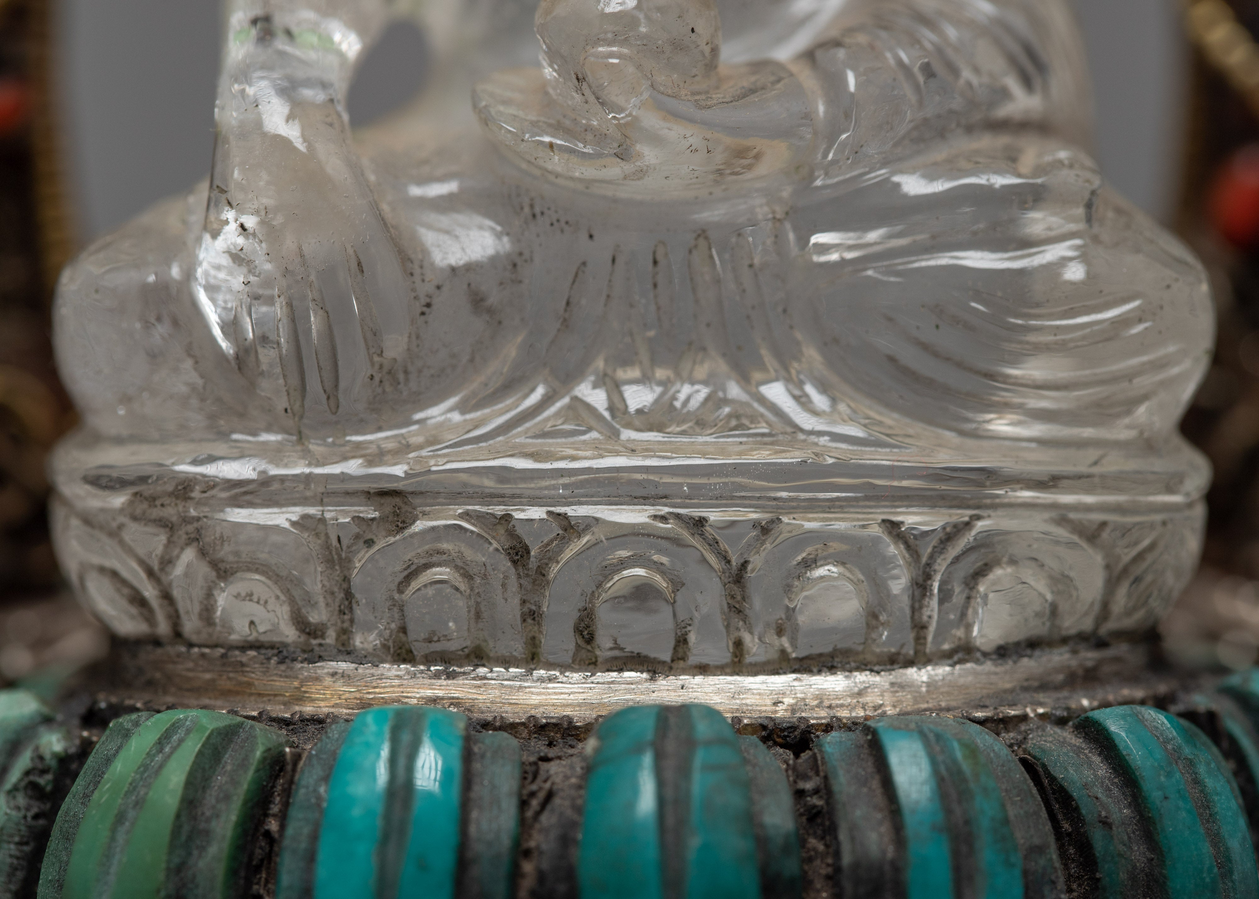 Crystal Ratnasambhava Buddha Statue | Buddhist Home Sign Decor